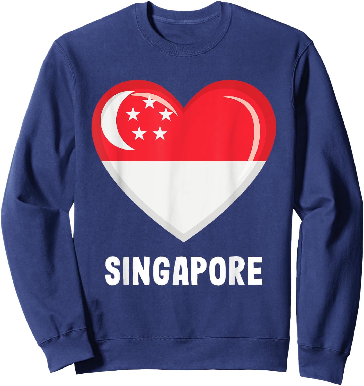 Singapore Singapore Flag Sweatshirt - Sweatshirt | Navy