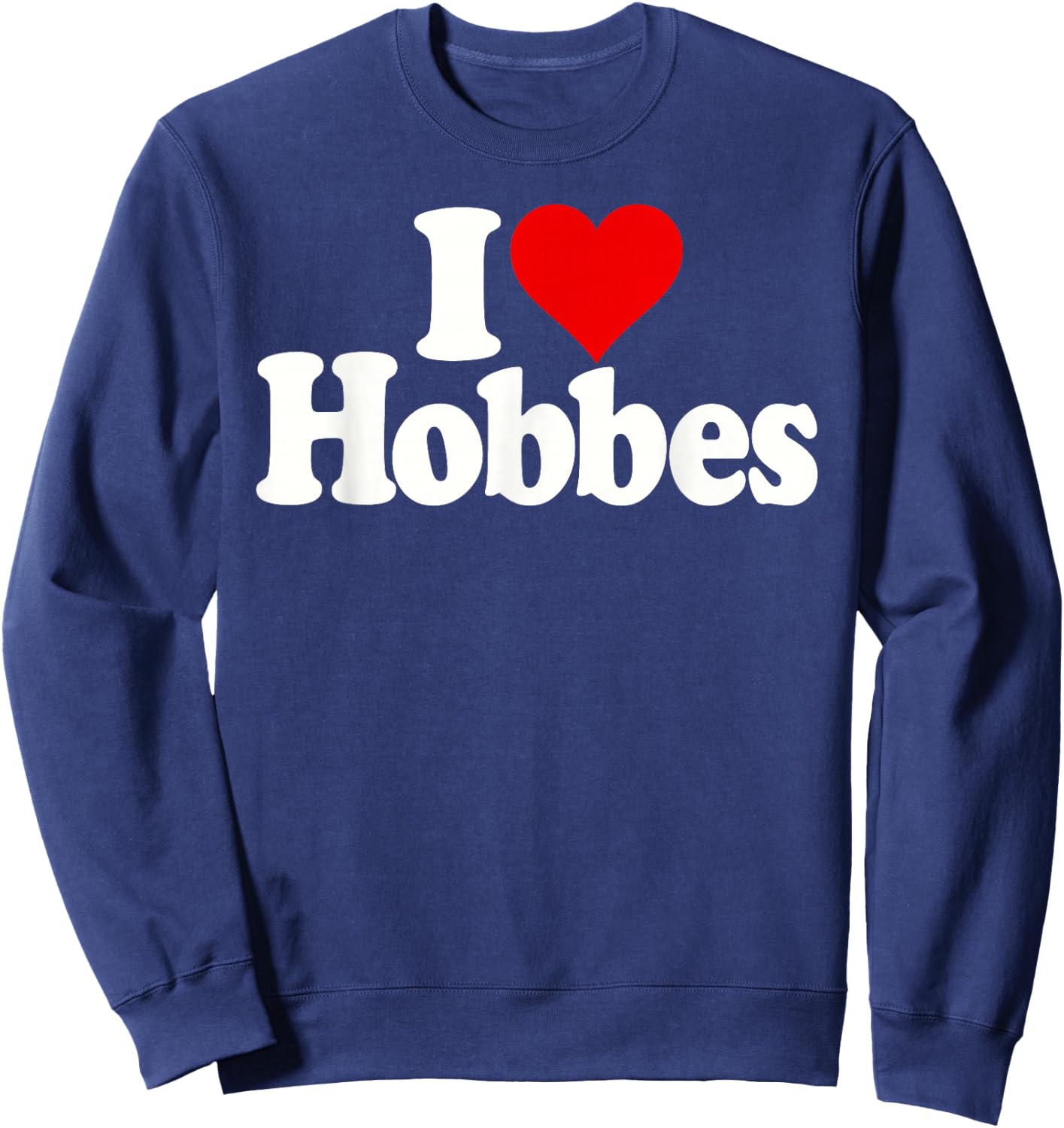 I Love Heart Hobbes Sweatshirt - Sweatshirt | Navy