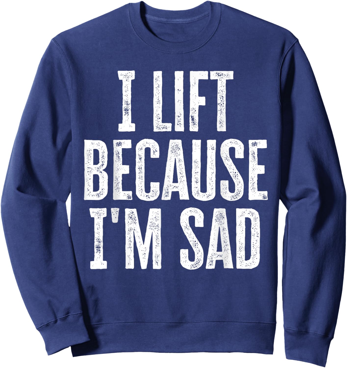 Oversized Weightlifting Gym Pump Cover Sweatshirt - Sweatshirt | Navy