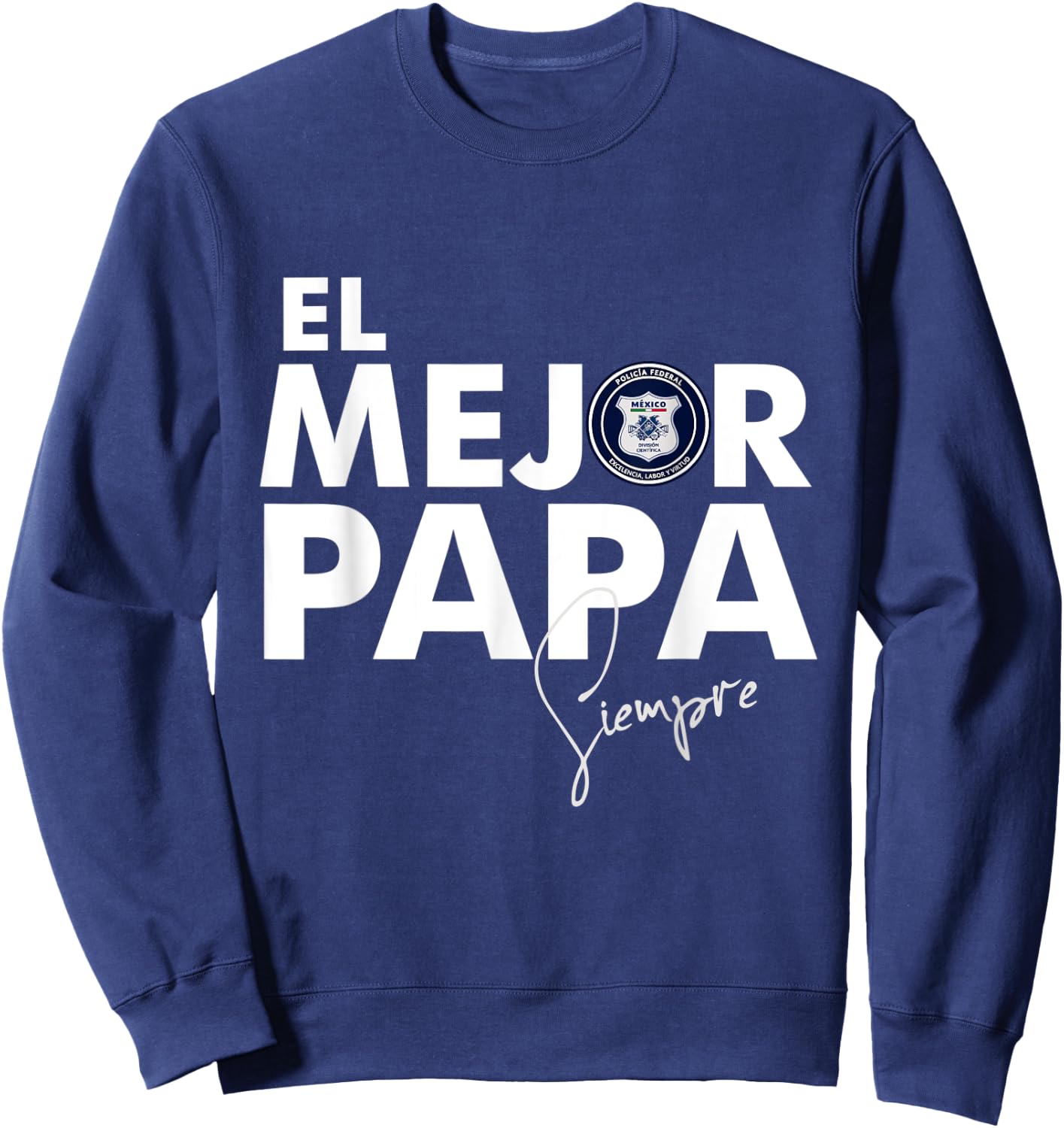 Policia Federal Mexico Police Sweatshirt - Sweatshirt | Navy