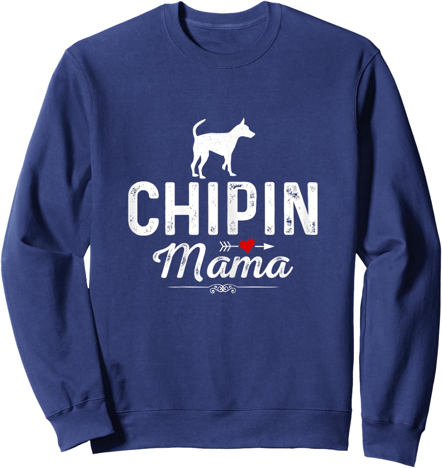 Chipin Mama funny Dog Mama Best Pet owner Chipin Mom Women Sweatshirt - Sweatshirt | Navy