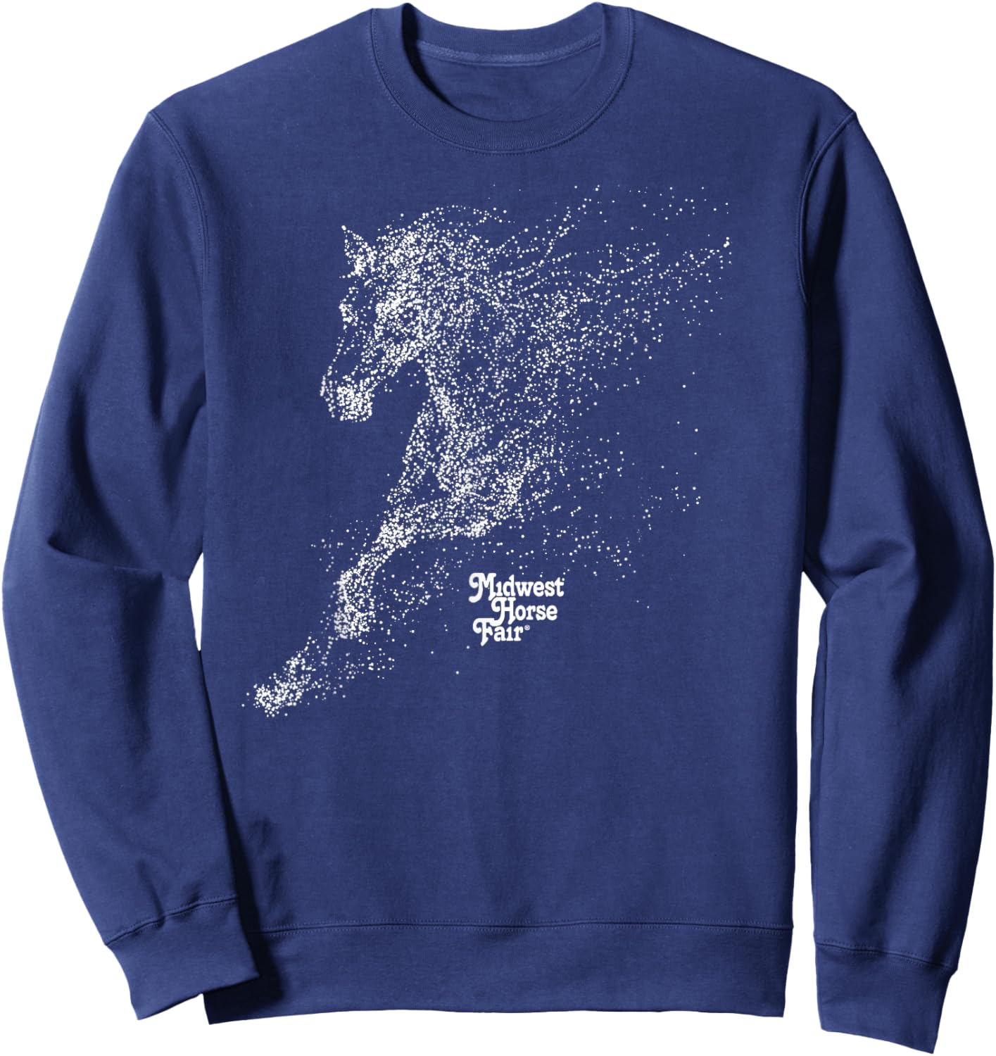 Midwest Horse Fair Dotted Horse(w) Sweatshirt - Sweatshirt | Navy