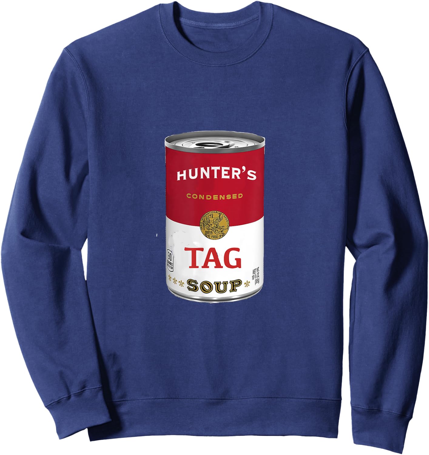 Funny Deer Hunting Tag Soup Sweatshirt - Sweatshirt | Navy