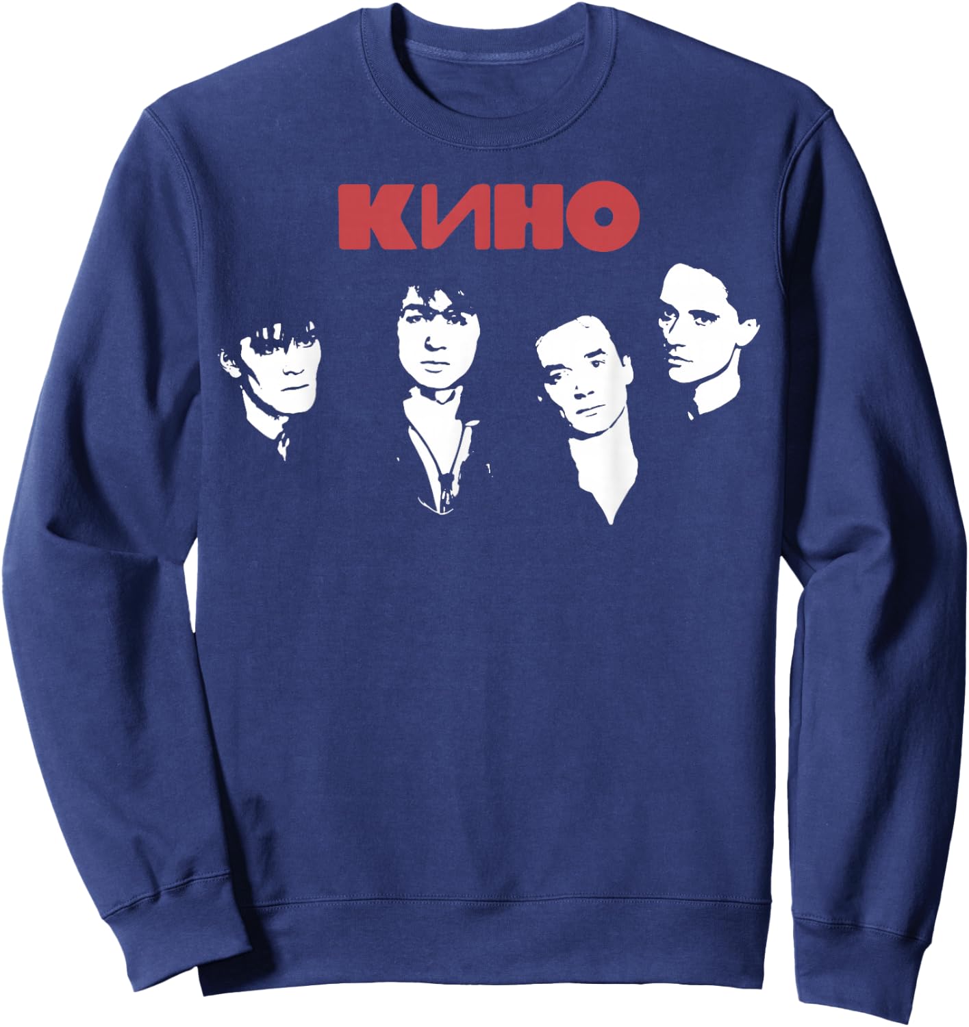 Wiktor Zoi Rock Musician Russia Cinema USSR Sweatshirt - Sweatshirt | Navy