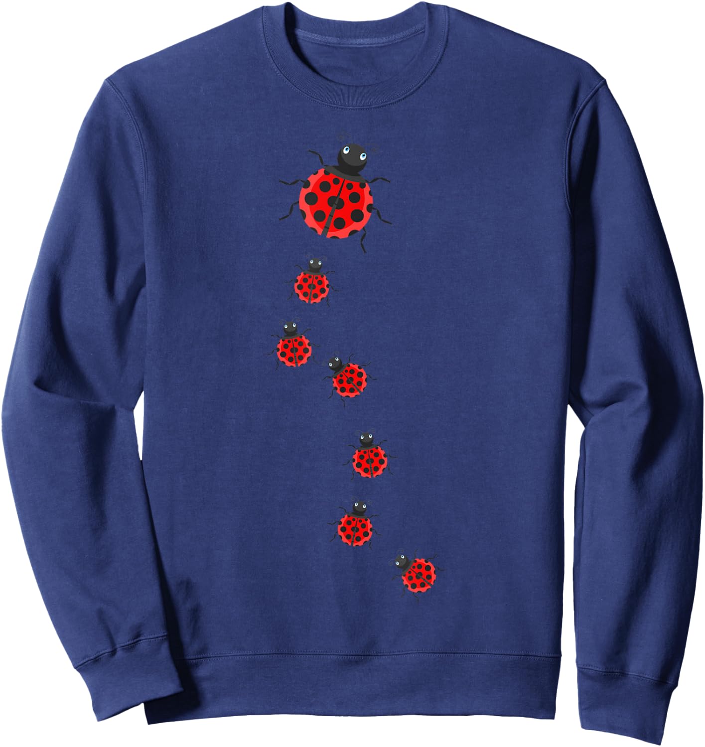 Ladybeetles Ladybugs Nature Lover Insect Fans Entomophiles Sweatshirt - Sweatshirt | Navy