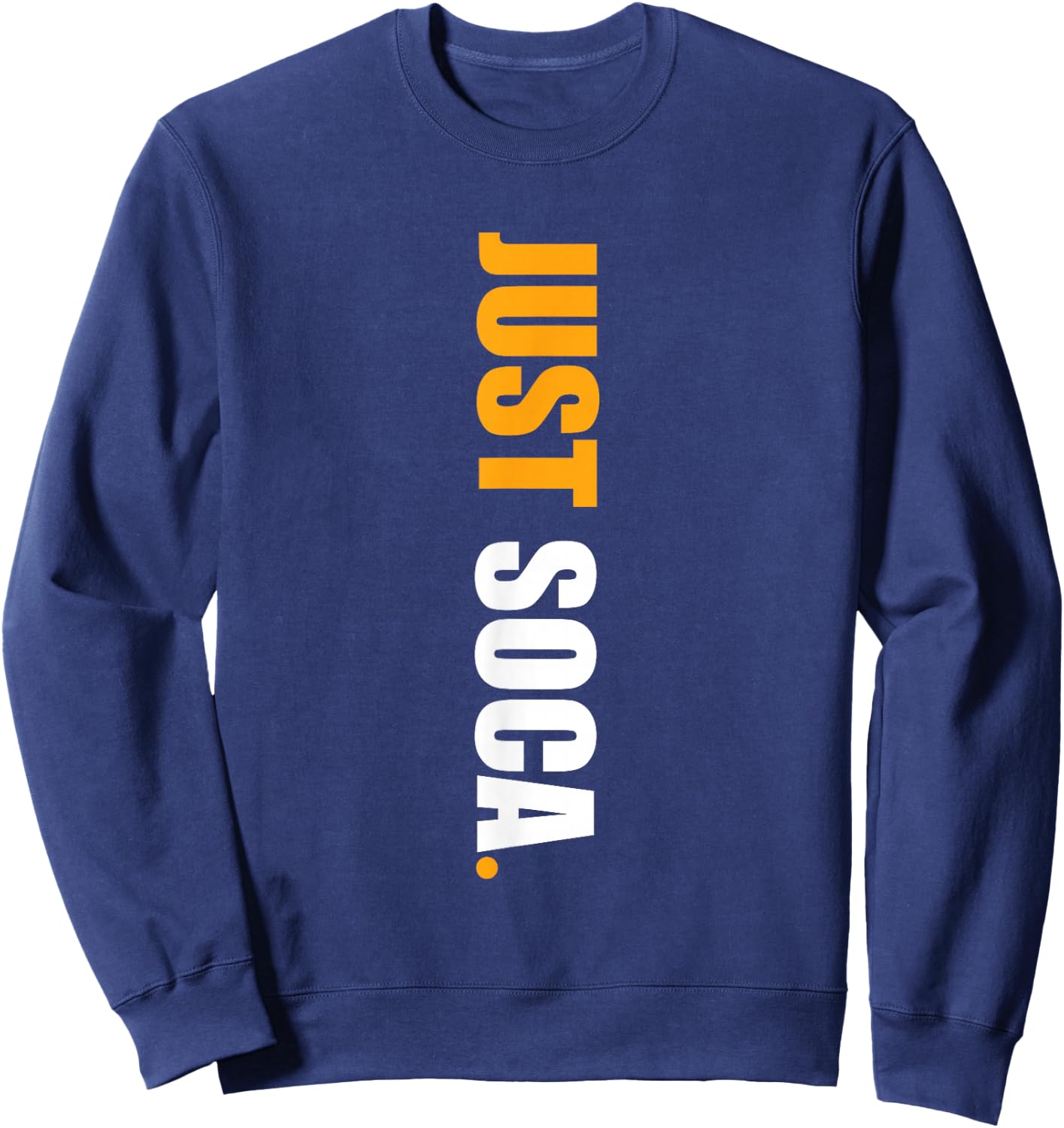 Just Soca - Vertical Solid Print Sweatshirt - Sweatshirt | Navy