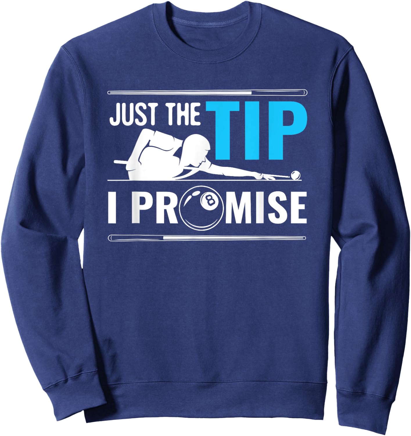 Billiards Cue Sport Game Pool Balls Billiard Player Gift Sweatshirt - Sweatshirt | Navy