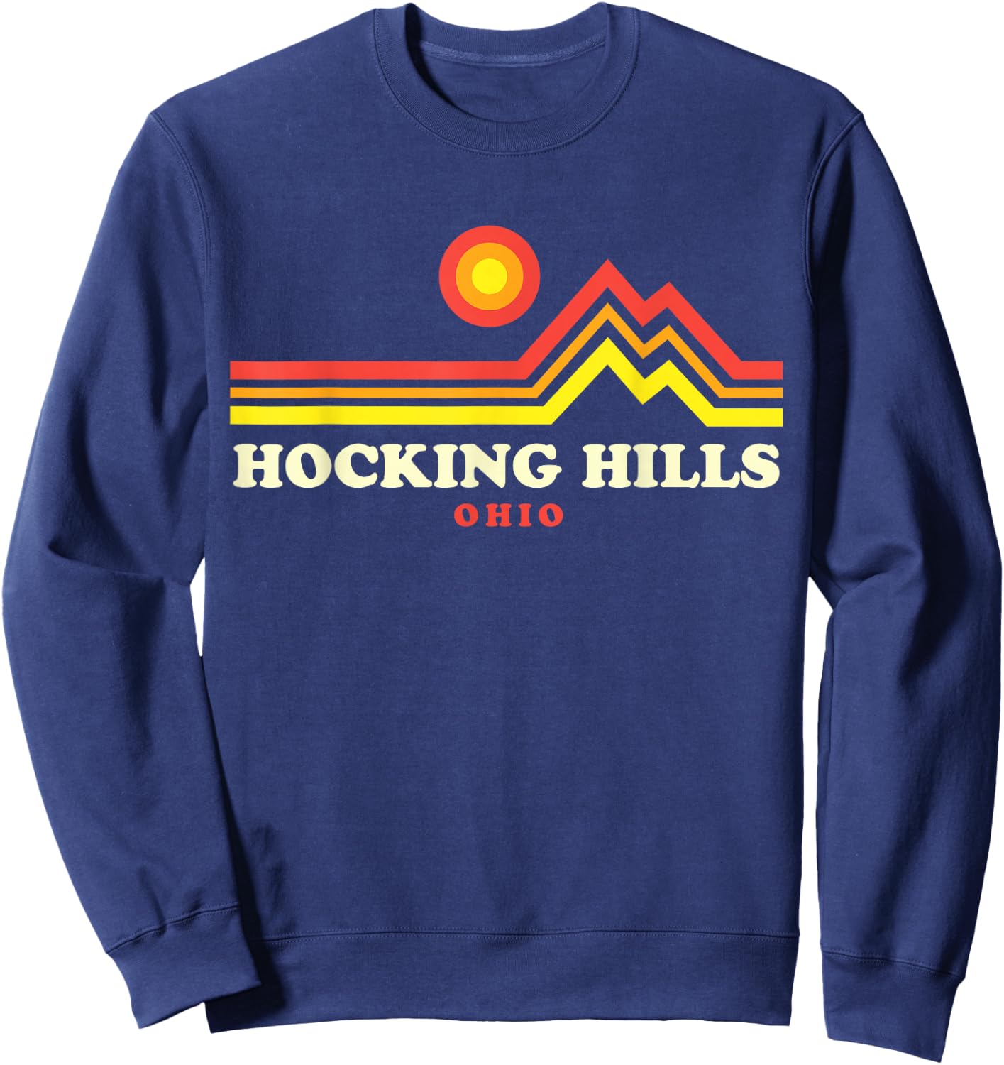 Hocking Hills Ohio Logan Ohio OH State Park Mountain Sweatshirt - Sweatshirt | Navy