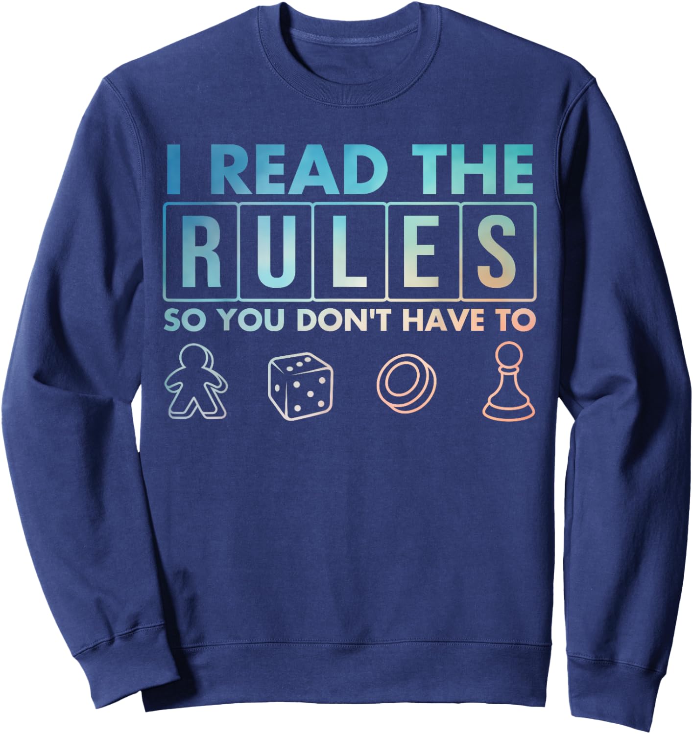 Funny Board Games Art Women Lovers Board Gamer Sweatshirt - Sweatshirt | Navy