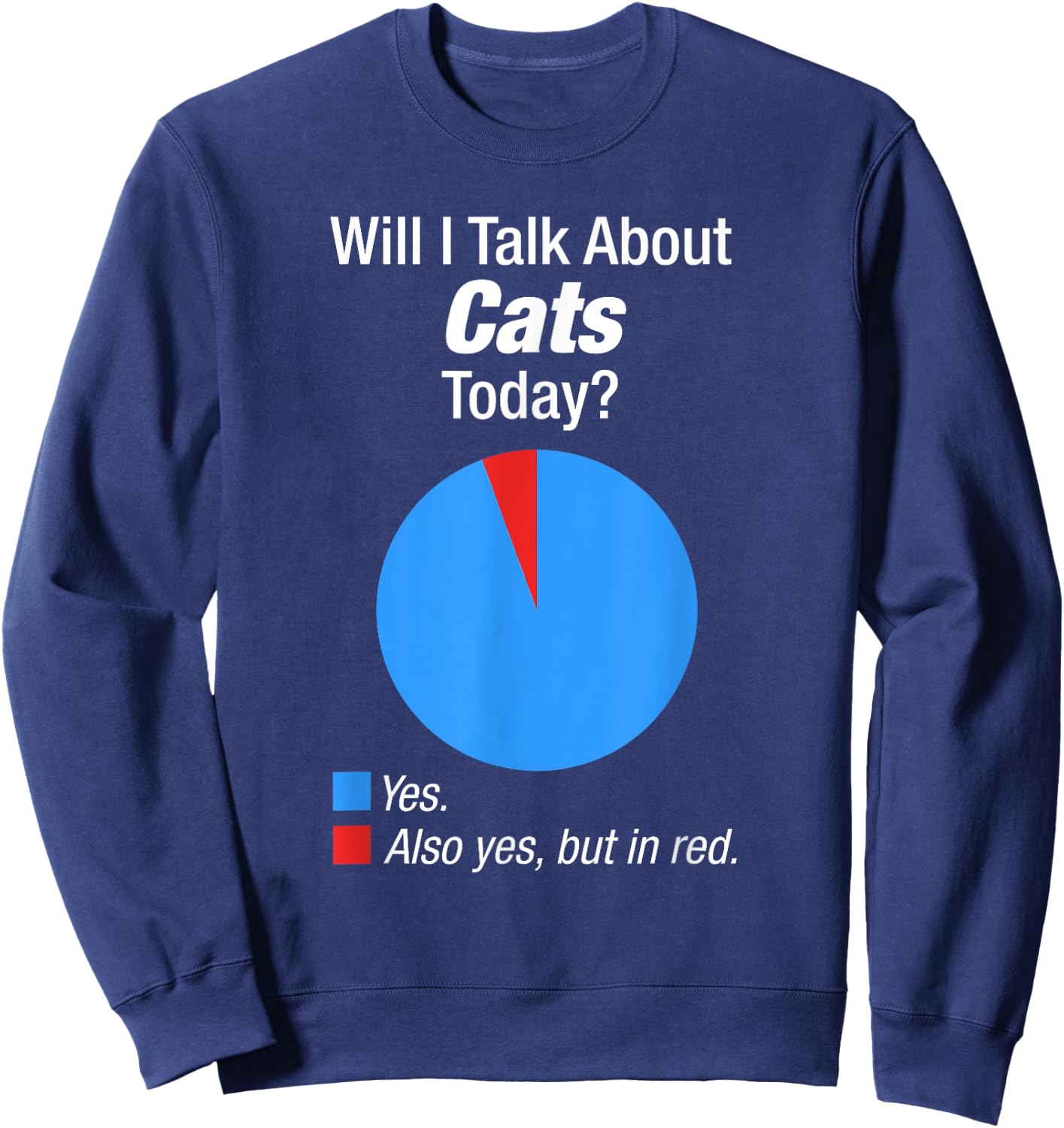 Cat Lover Obsessed Gift Men Women Girls Kids Sweatshirt - Sweatshirt | Navy