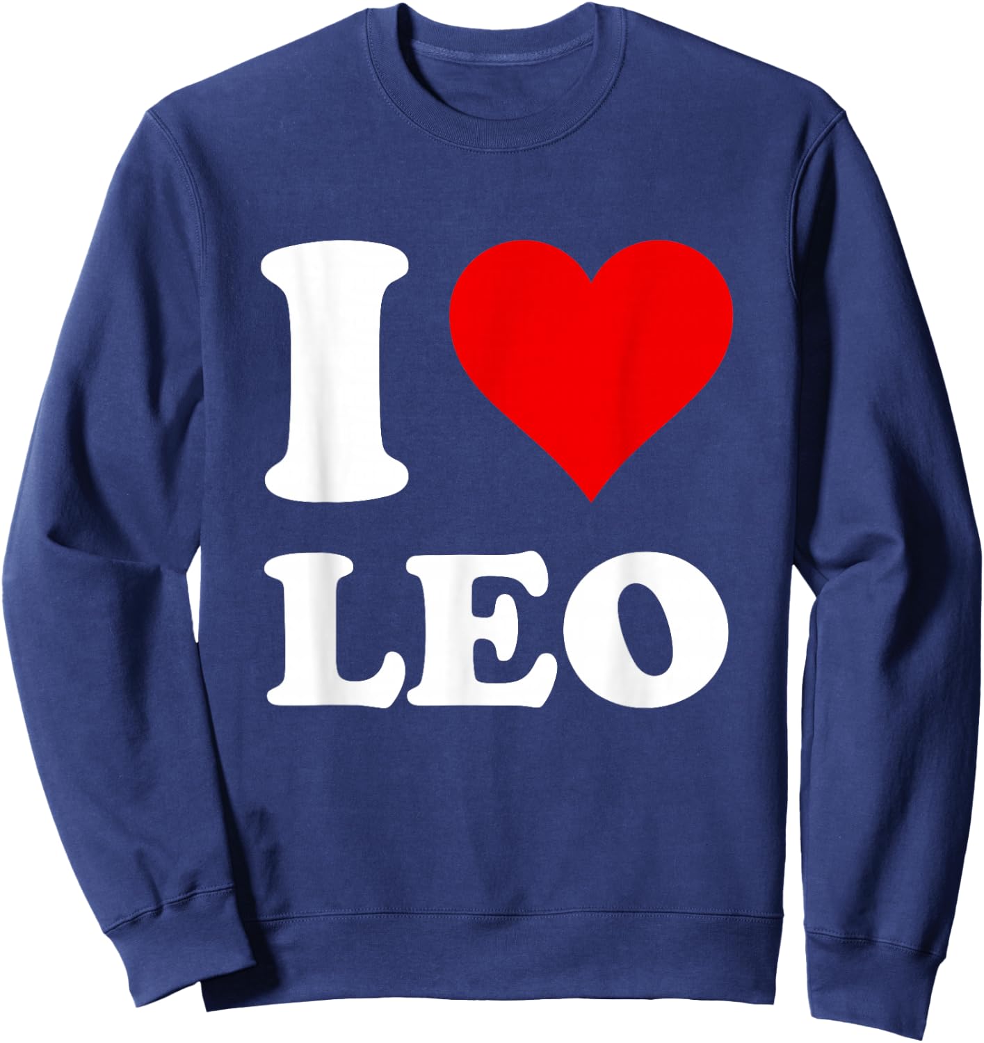 I Love Leo Sweatshirt - Sweatshirt | Navy