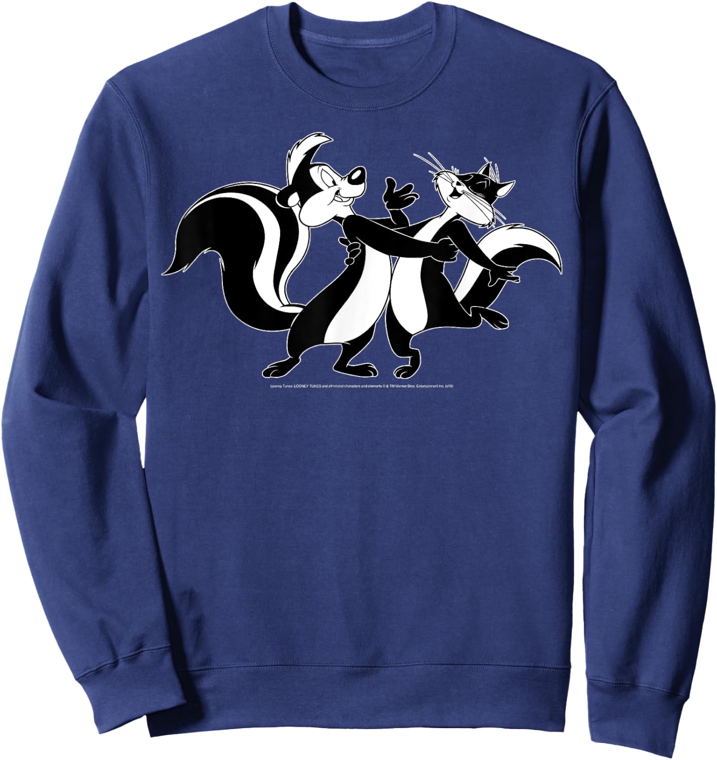 Looney Tunes Pepe Le Pew & Penelope Portrait Sweatshirt - Sweatshirt | Navy