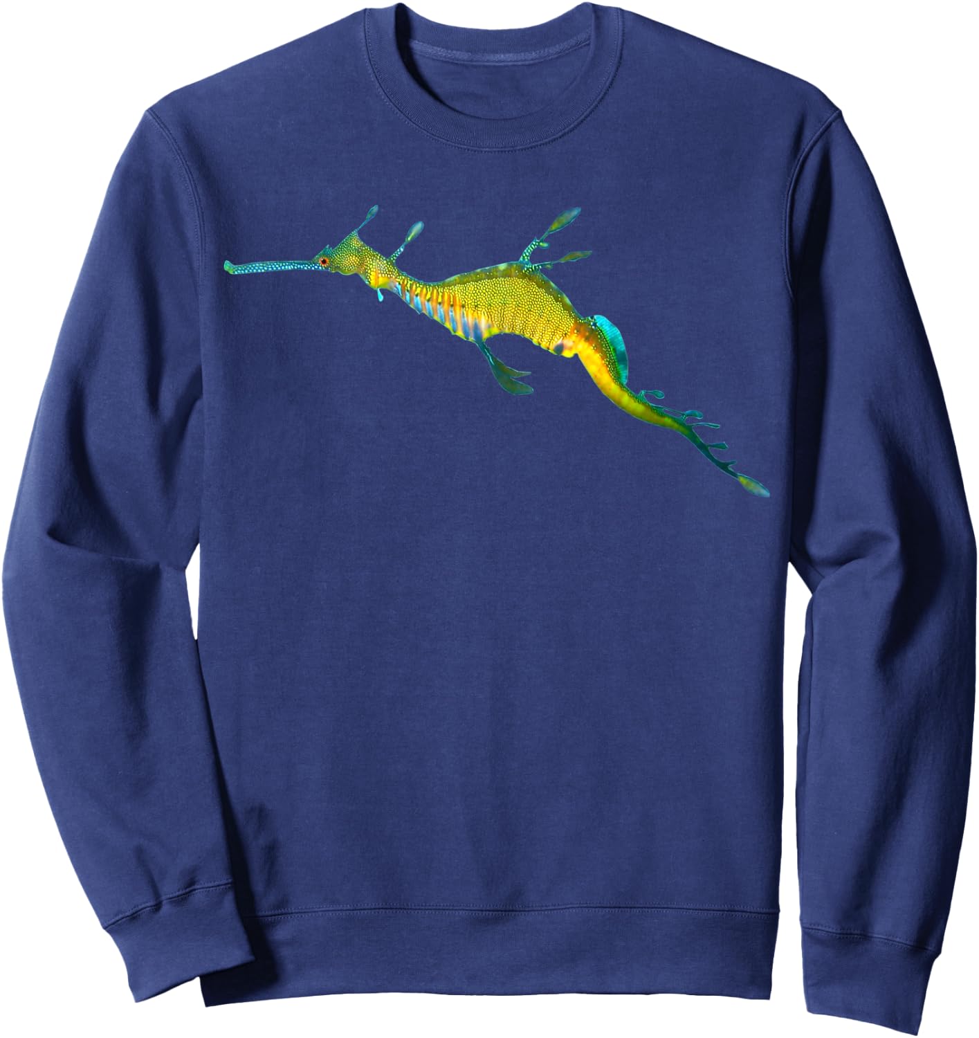 Weedy Seadragon Seahorse I love sea dragon Sweatshirt - Sweatshirt | Navy