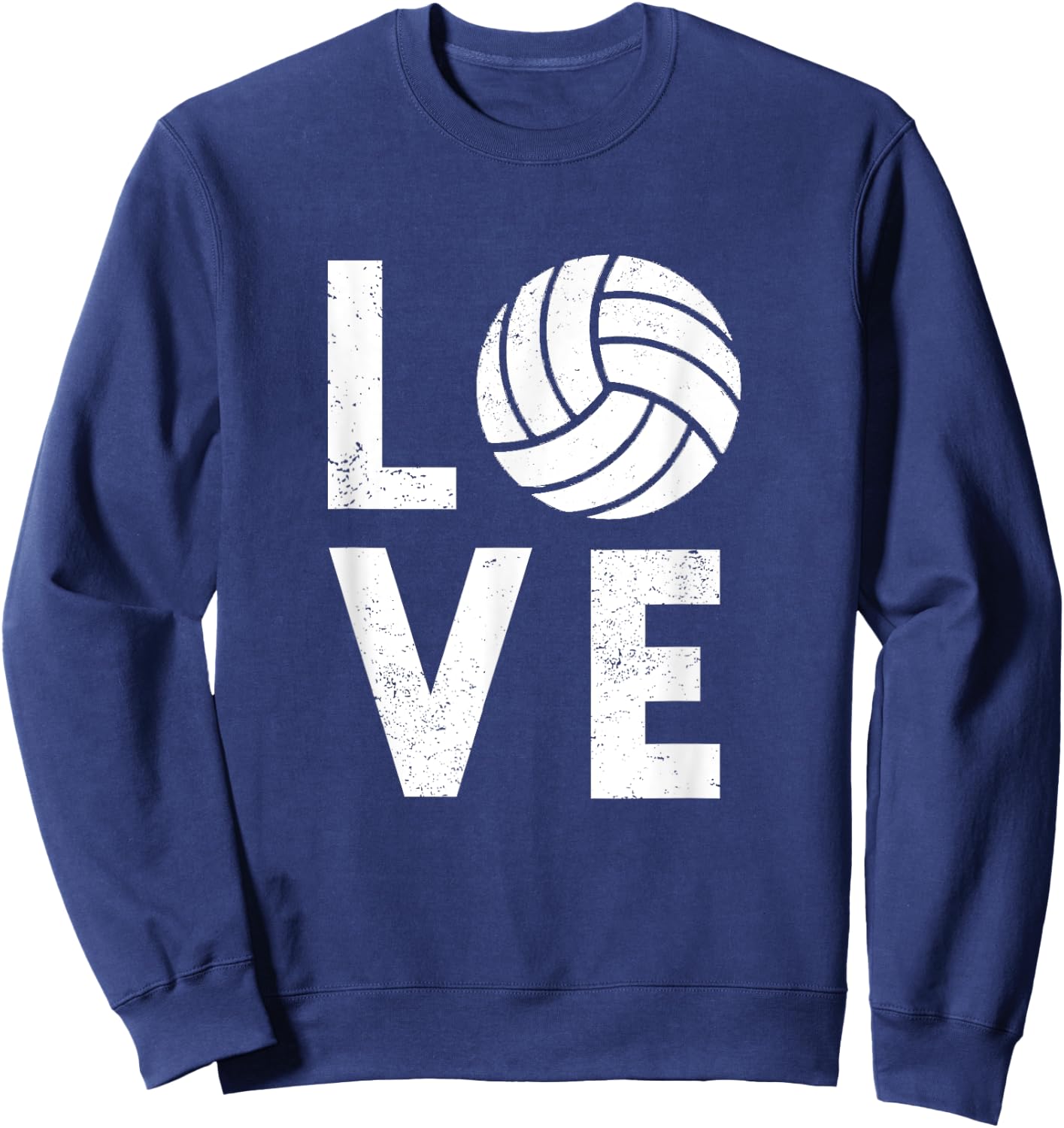 Love Volleyball Team Volleyball Sweatshirt - Sweatshirt | Navy