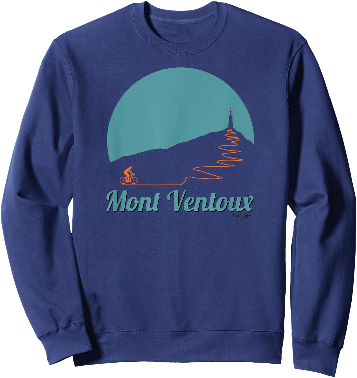 Mont Ventoux Cycling Climb - Mountain Sweatshirt - Sweatshirt | Navy