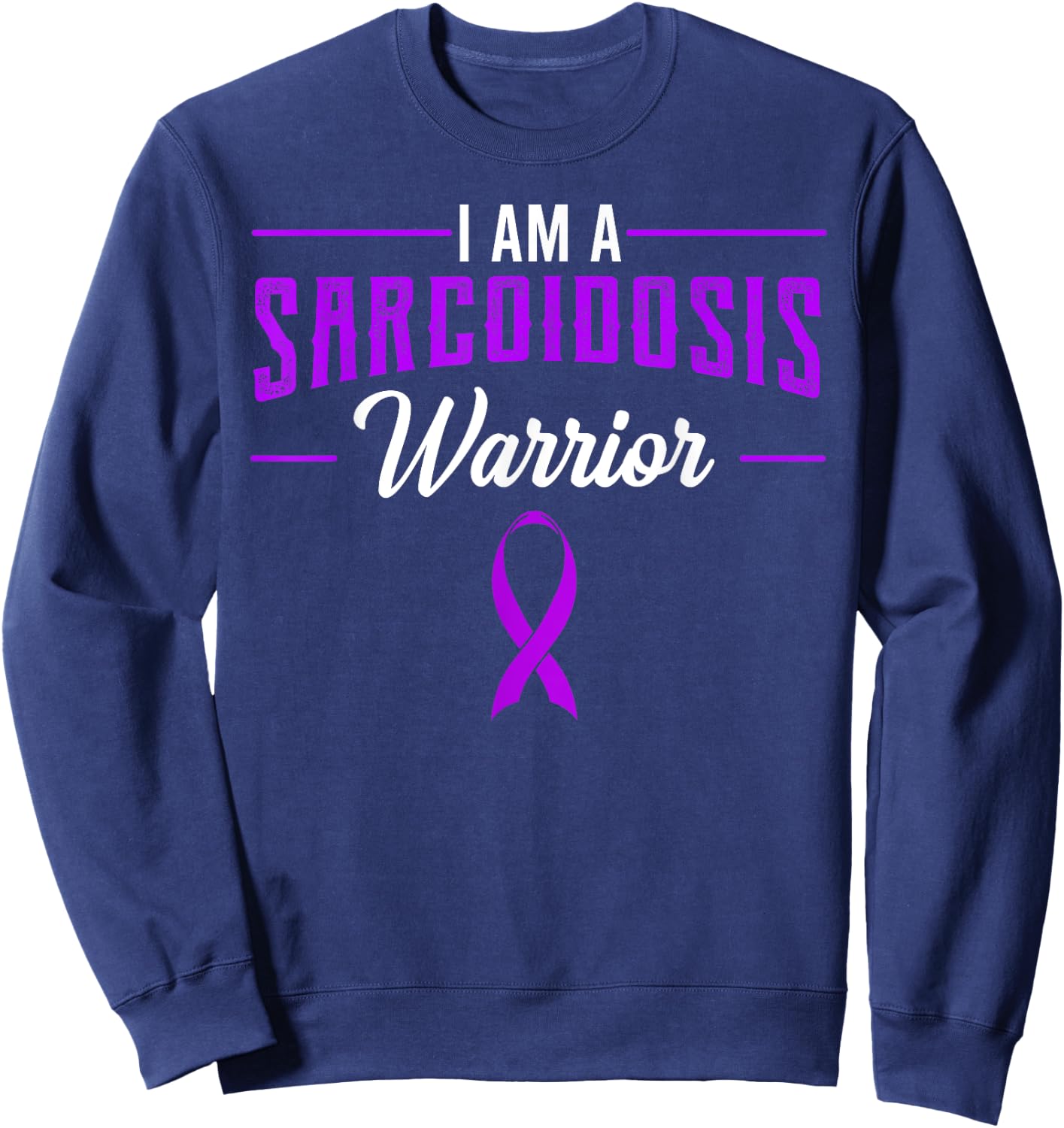 Sarcoidosis Sarcoid Besnier-Boeck-Schaumann Disease Warrior Sweatshirt - Sweatshirt | Navy