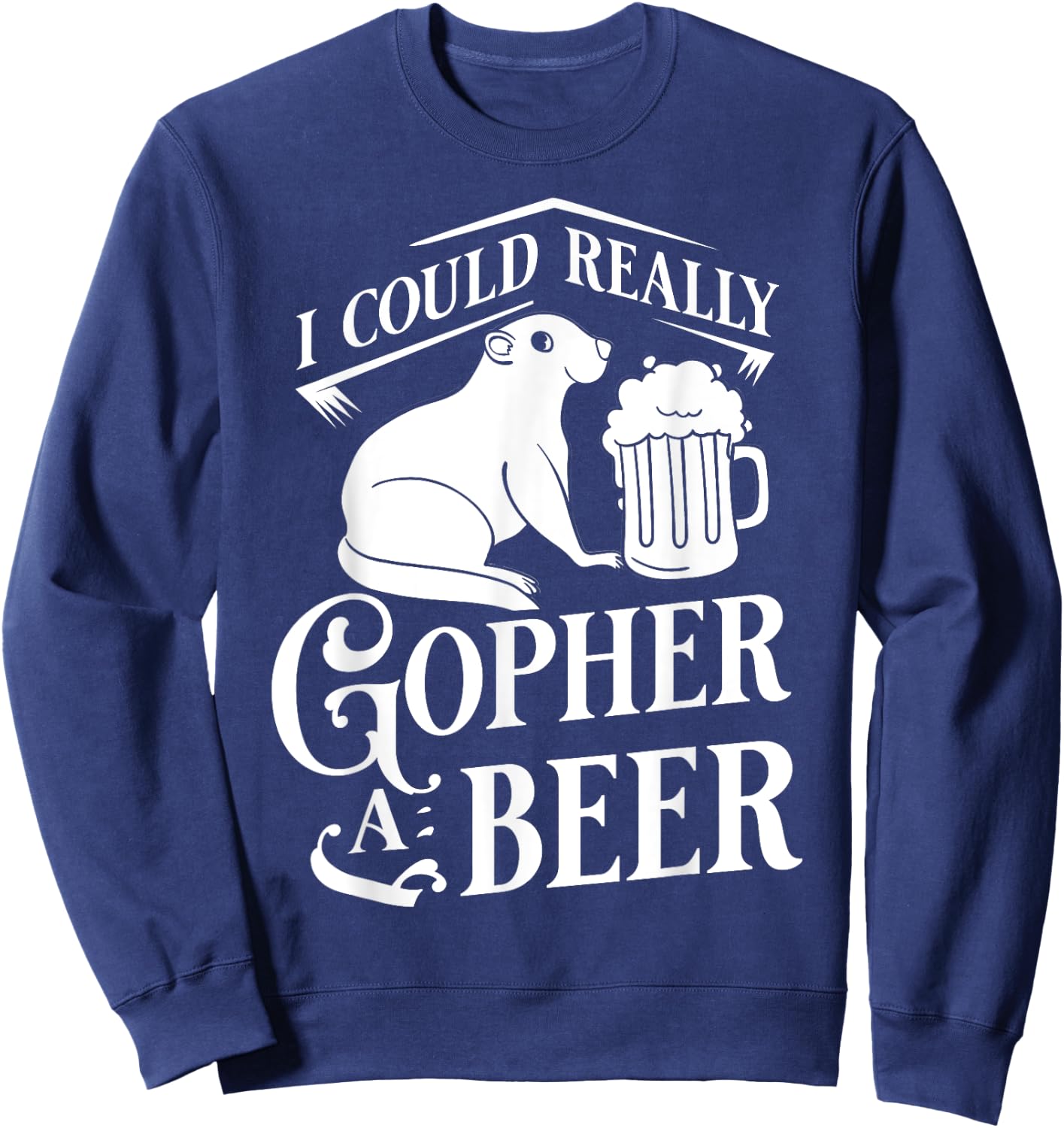Gopher Hunting Gift Funny Traps Killer Sweatshirt - Sweatshirt | Navy