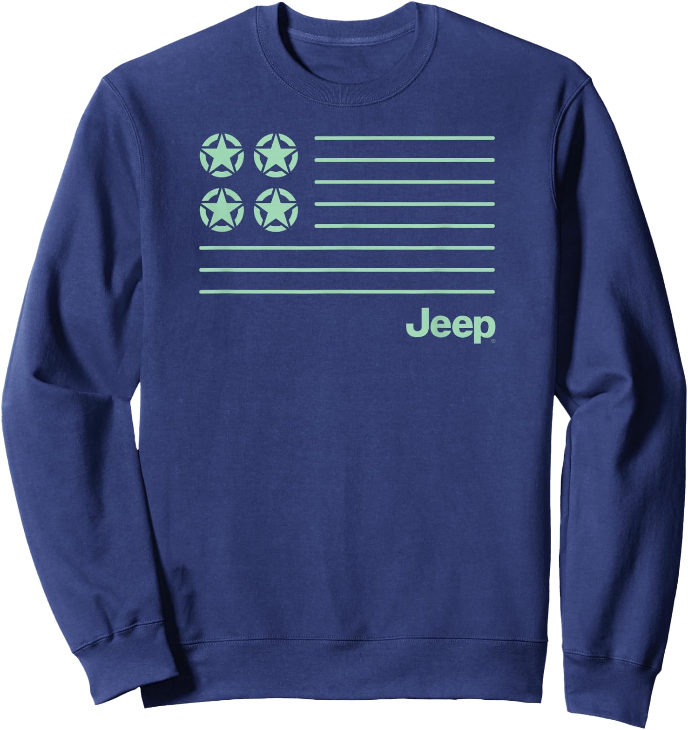 Jeep Modern Flag Sweatshirt - Sweatshirt | Navy