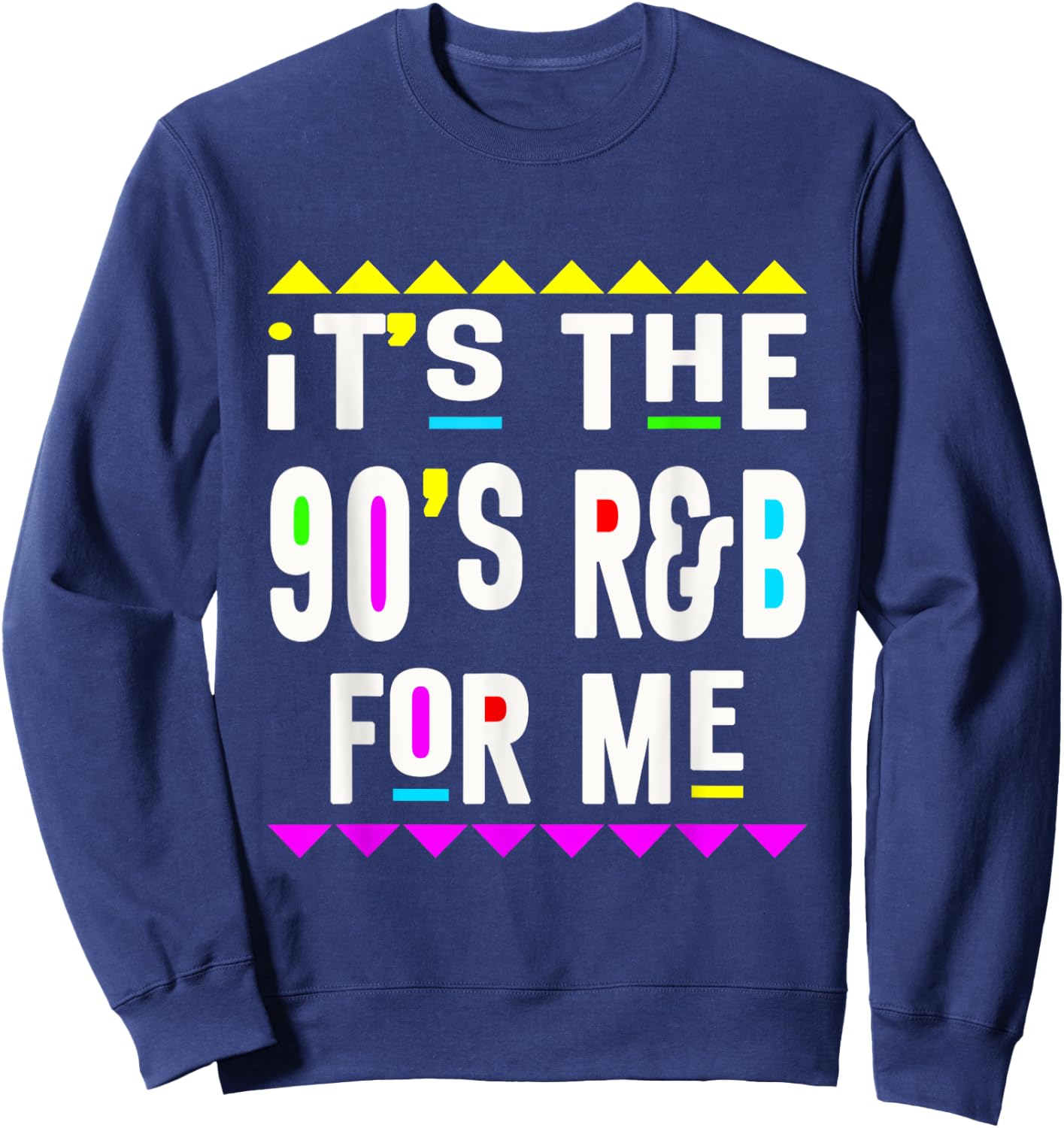 R&B Artist girls Vintage 90 s r and b graphic Sweatshirt - Sweatshirt | Navy