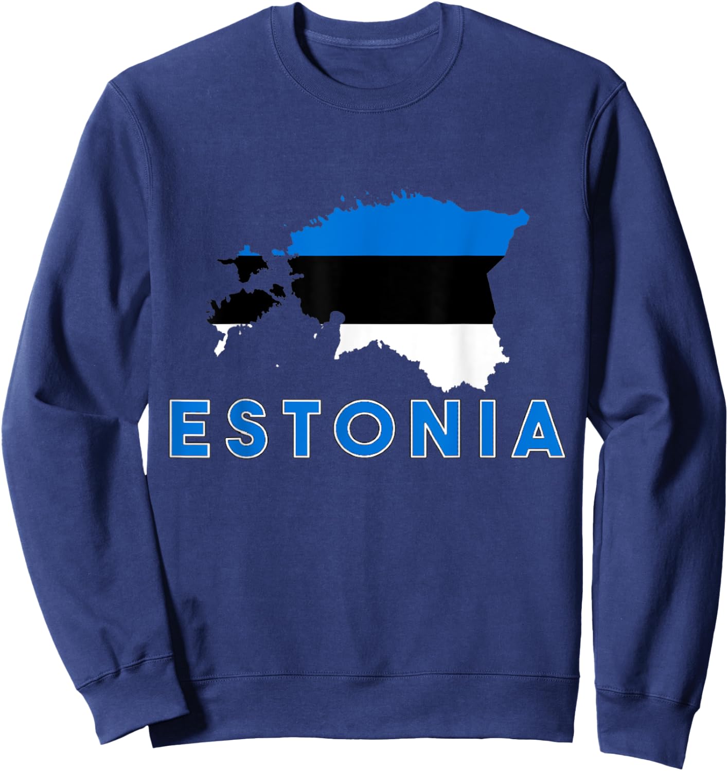 Estonian Flag Of Estonia Men Women Kids Sweatshirt - Sweatshirt | Navy