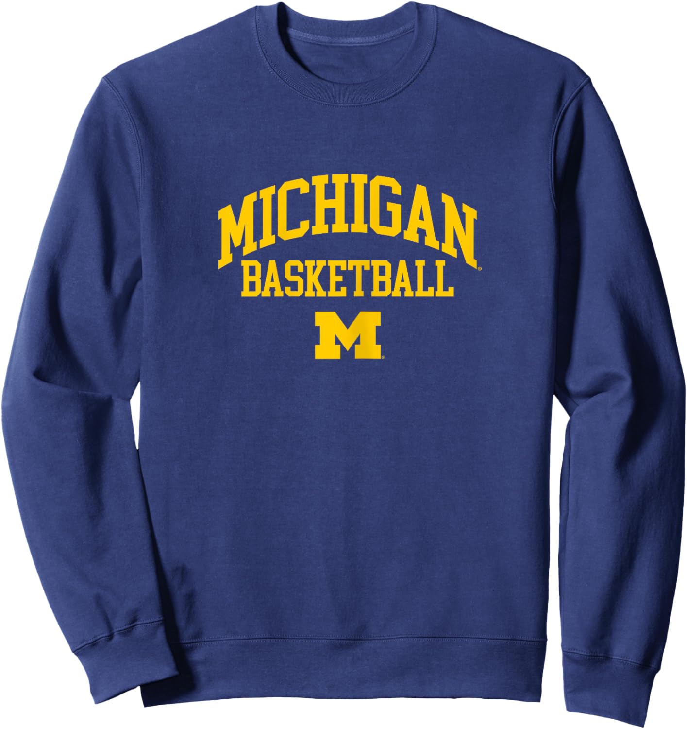 University of Michigan Wolverines U of M Basketball Sweatshirt - Sweatshirt | Navy