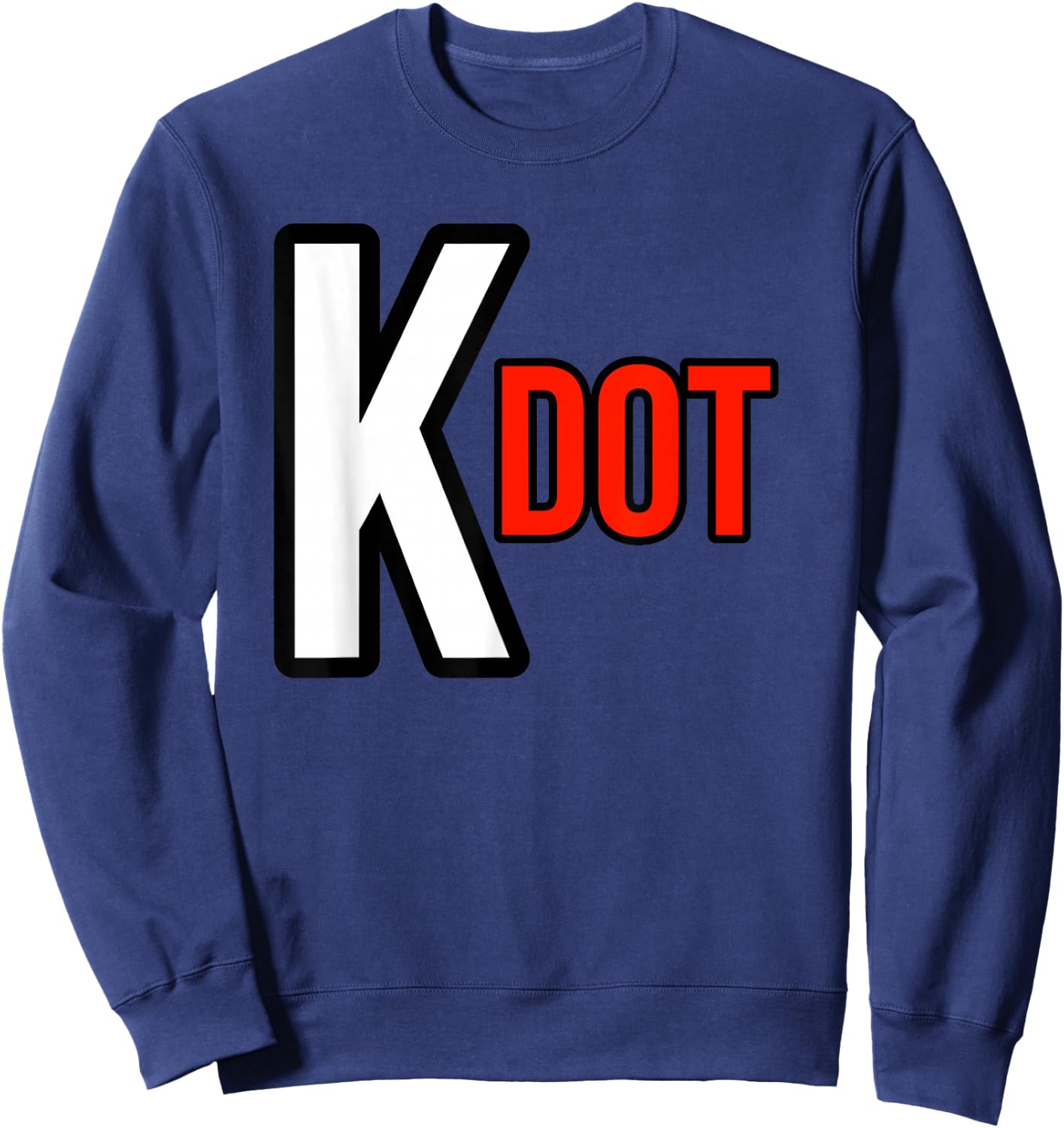 Steezee World K. Dot 2024 -Kids Black Cotton 100% Modern Art Text Design Sweatshirt - Sweatshirt | Navy