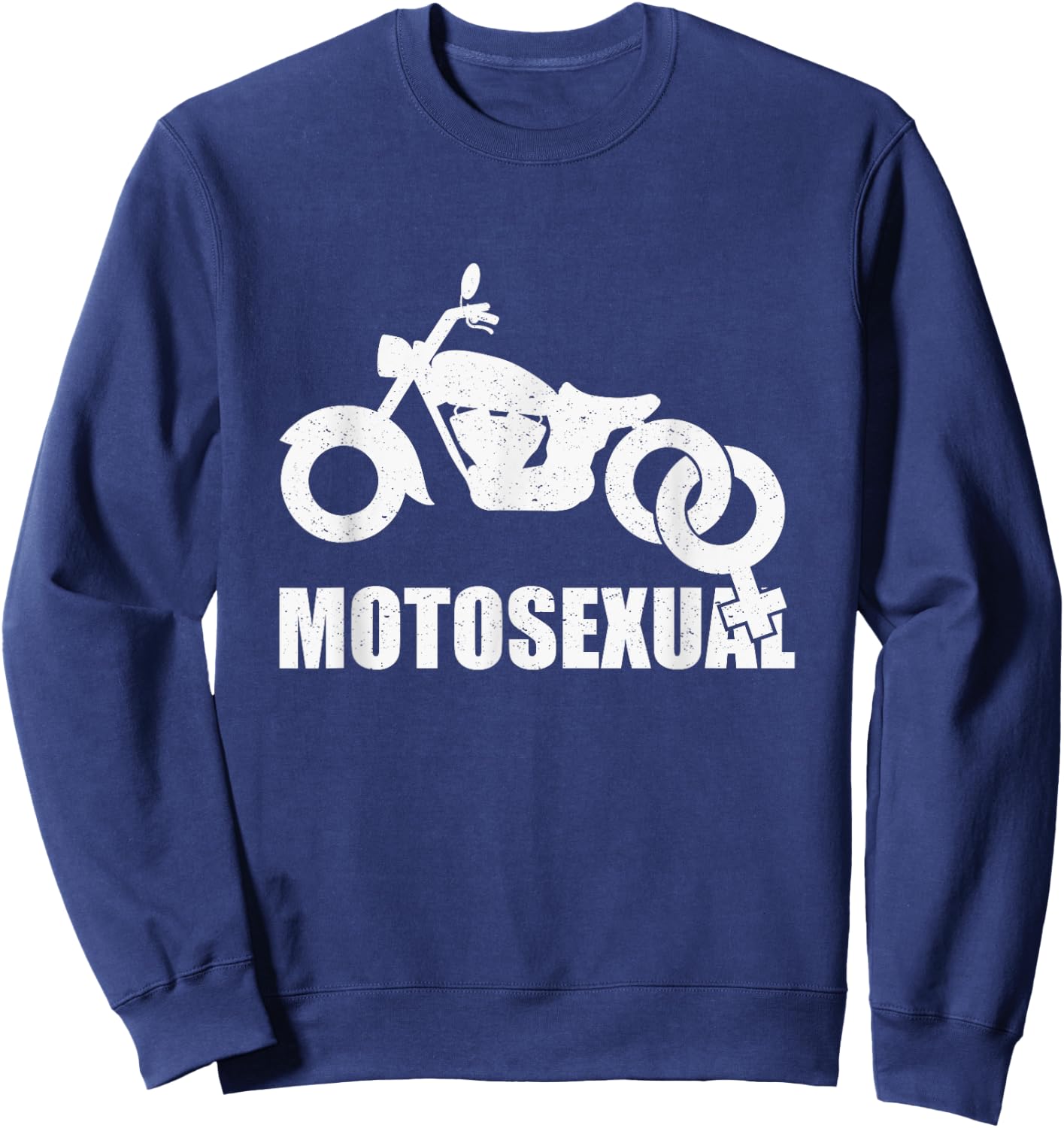 Motosexual Motorcycle Biker Bikes Men Retro Vintage Gift Sweatshirt - Sweatshirt | Navy