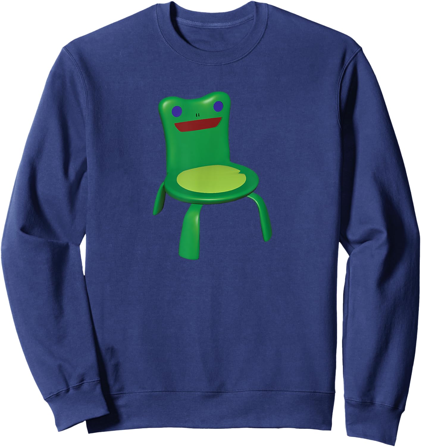 Froggy Chair Meme Sweatshirt - Sweatshirt | Navy