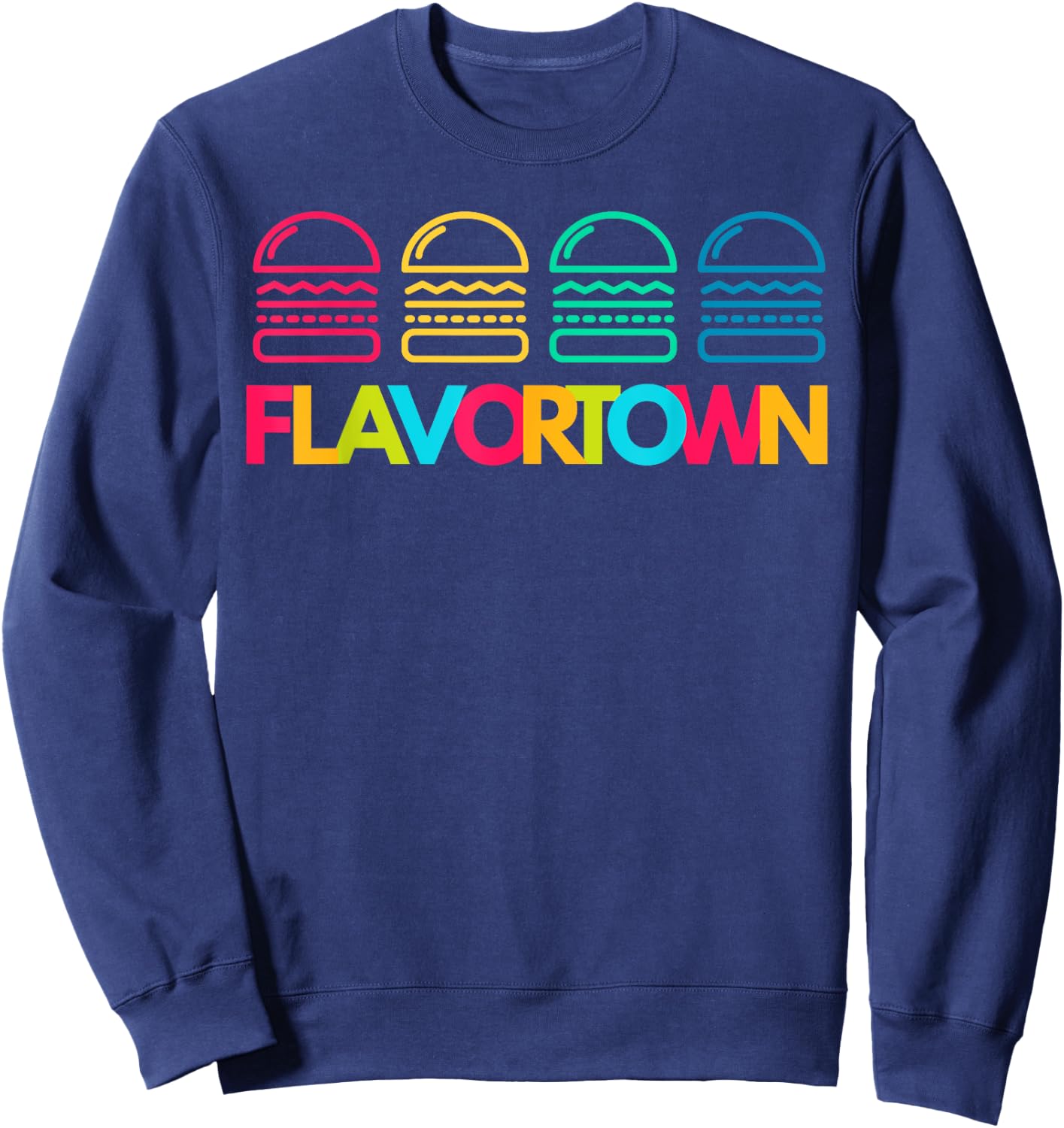 Flavortown Food Culture Sweatshirt - Sweatshirt | Navy