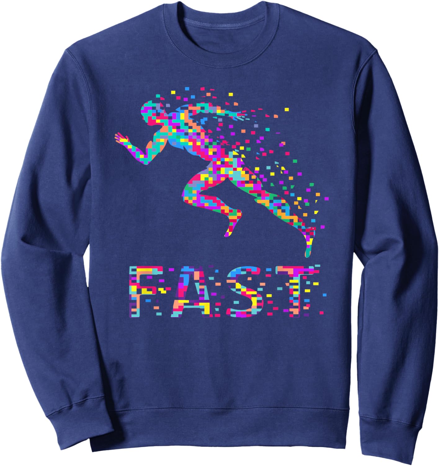 Fast Runner Running Fast Sport Of Sprinting Fast Sweatshirt - Sweatshirt | Navy