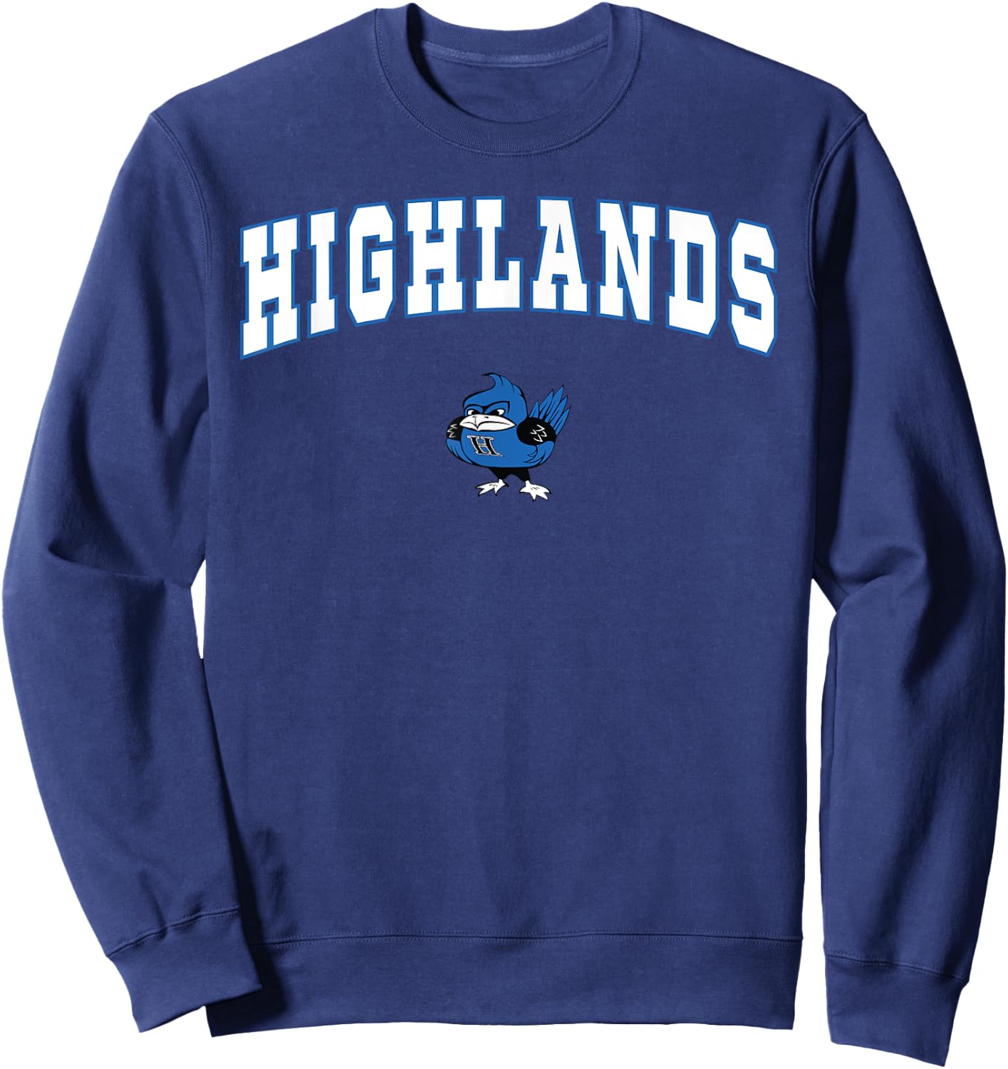 Highlands High School Bluebirds Sweatshirt - Sweatshirt | Navy