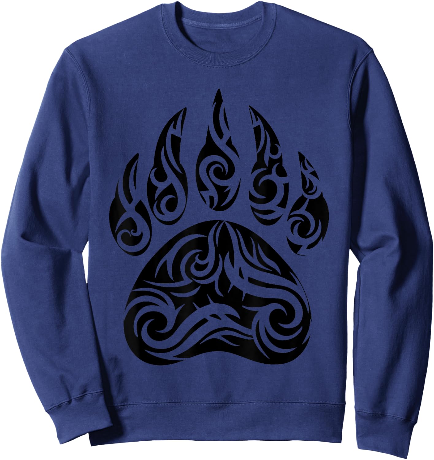 Native American Bear Paw Funny Spirit Animal Gift Men Women Sweatshirt - Sweatshirt | Navy