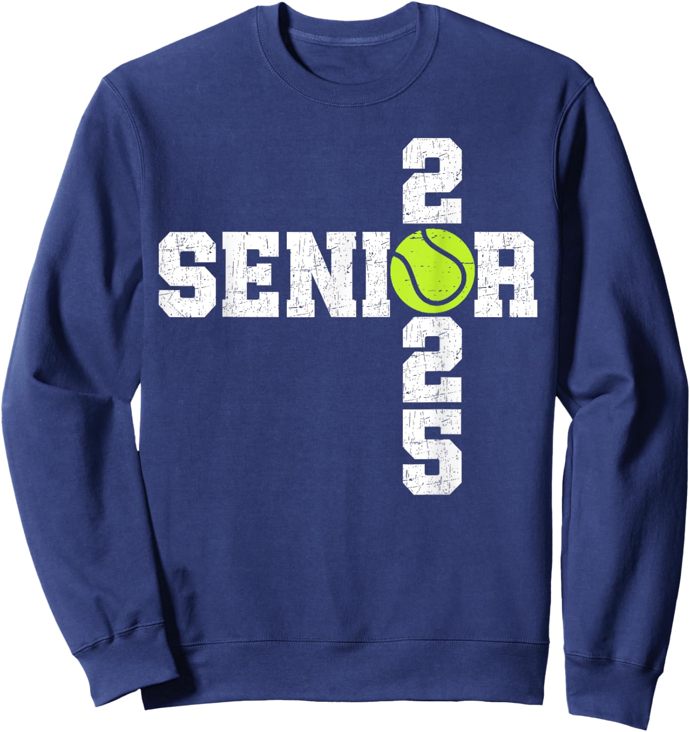 Senior Class of 2025 Tennis Seniors Back to School 2025 Sweatshirt - Sweatshirt | Navy