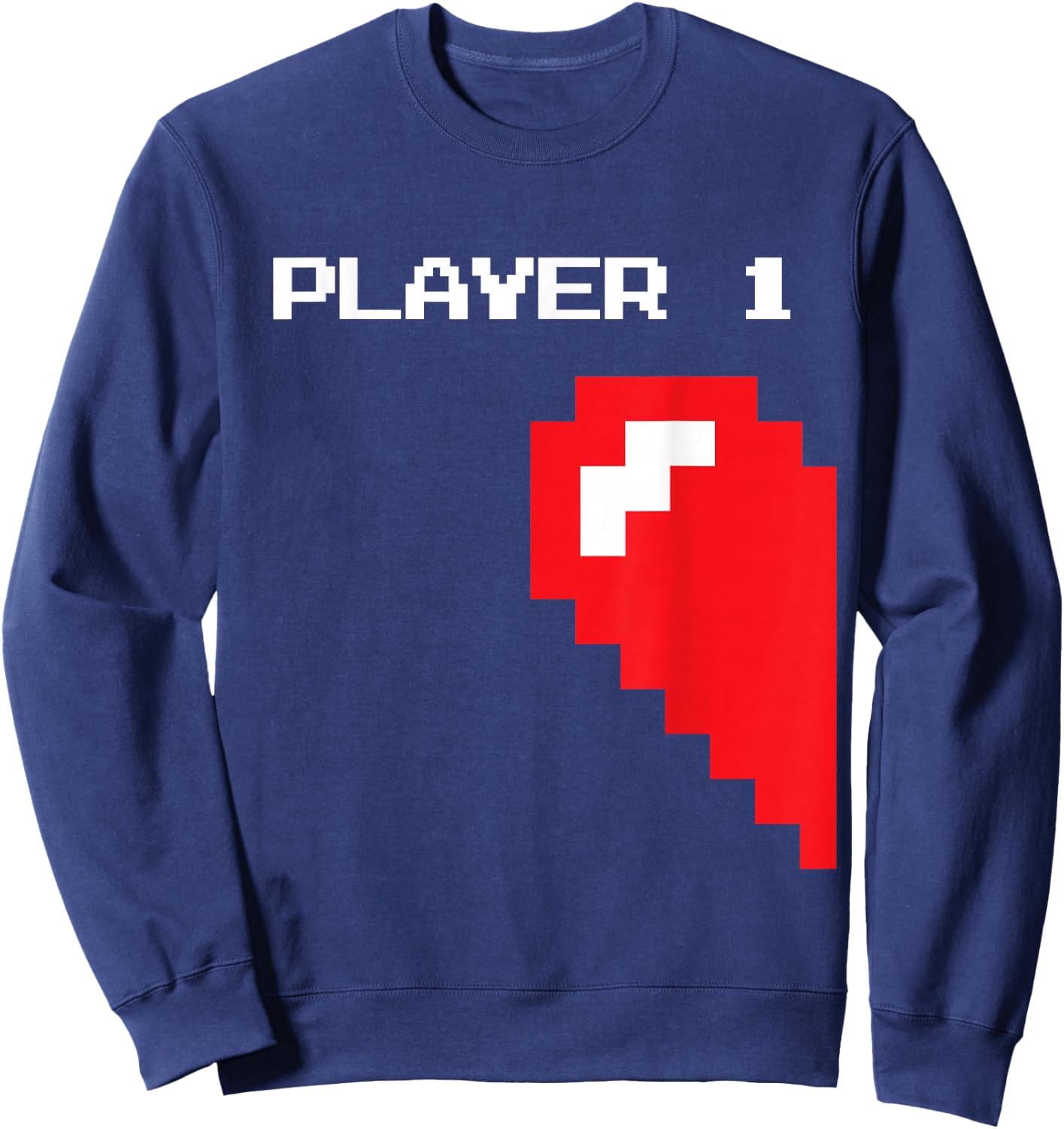 Matching Gamer Couple Valentine's Gift - Player 1 Player 2 Sweatshirt - Sweatshirt | Navy