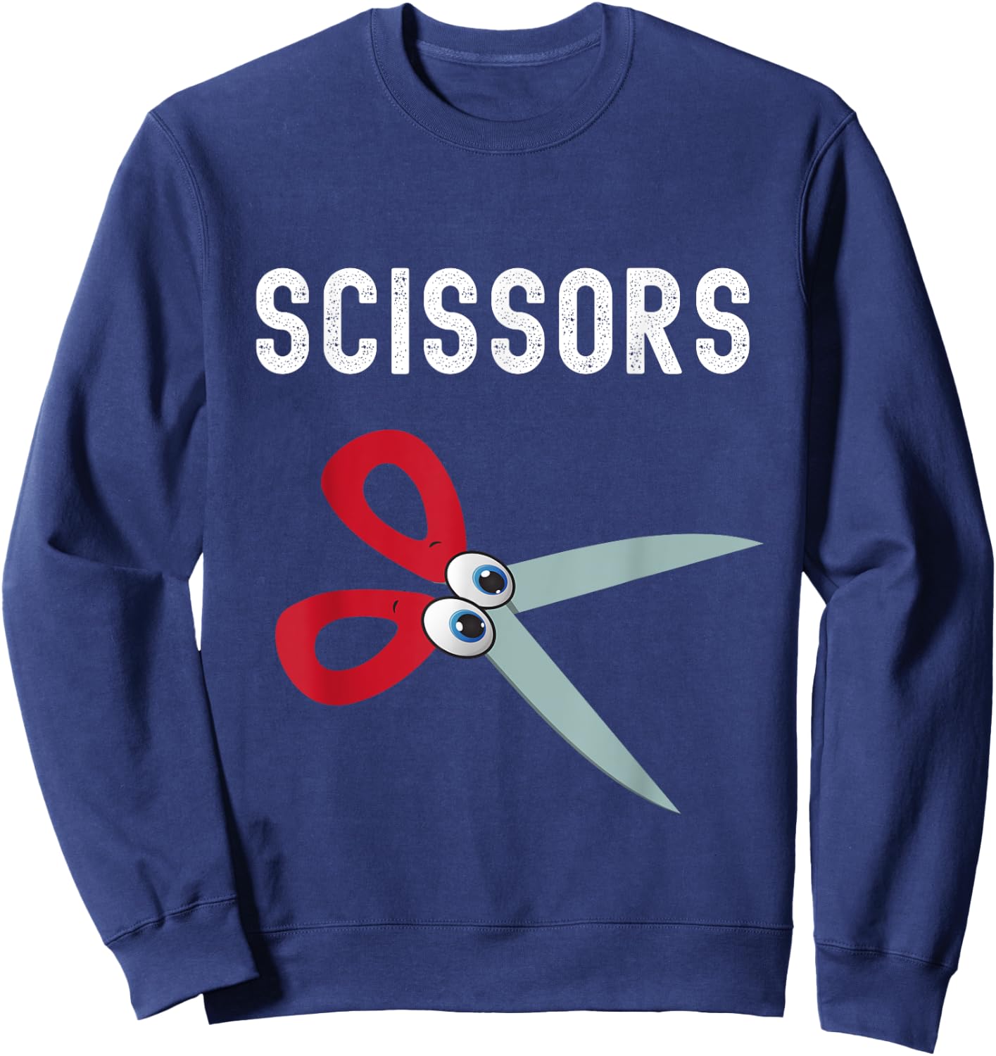 Rock Paper Scissors - Halloween Matching Group Costume Sweatshirt - Sweatshirt | Navy