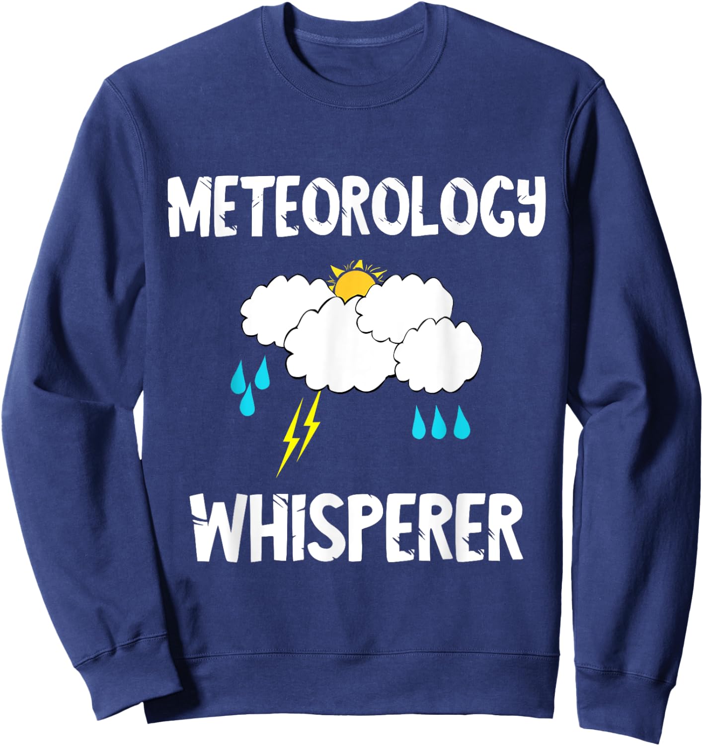 Meteorology Whisperer Meteorologist Forecaster Sweatshirt - Sweatshirt | Navy