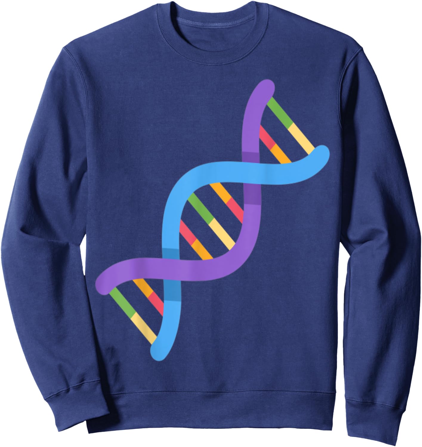 DNA Genomics Gene Sequence Biotech Rules Sweatshirt - Sweatshirt | Navy