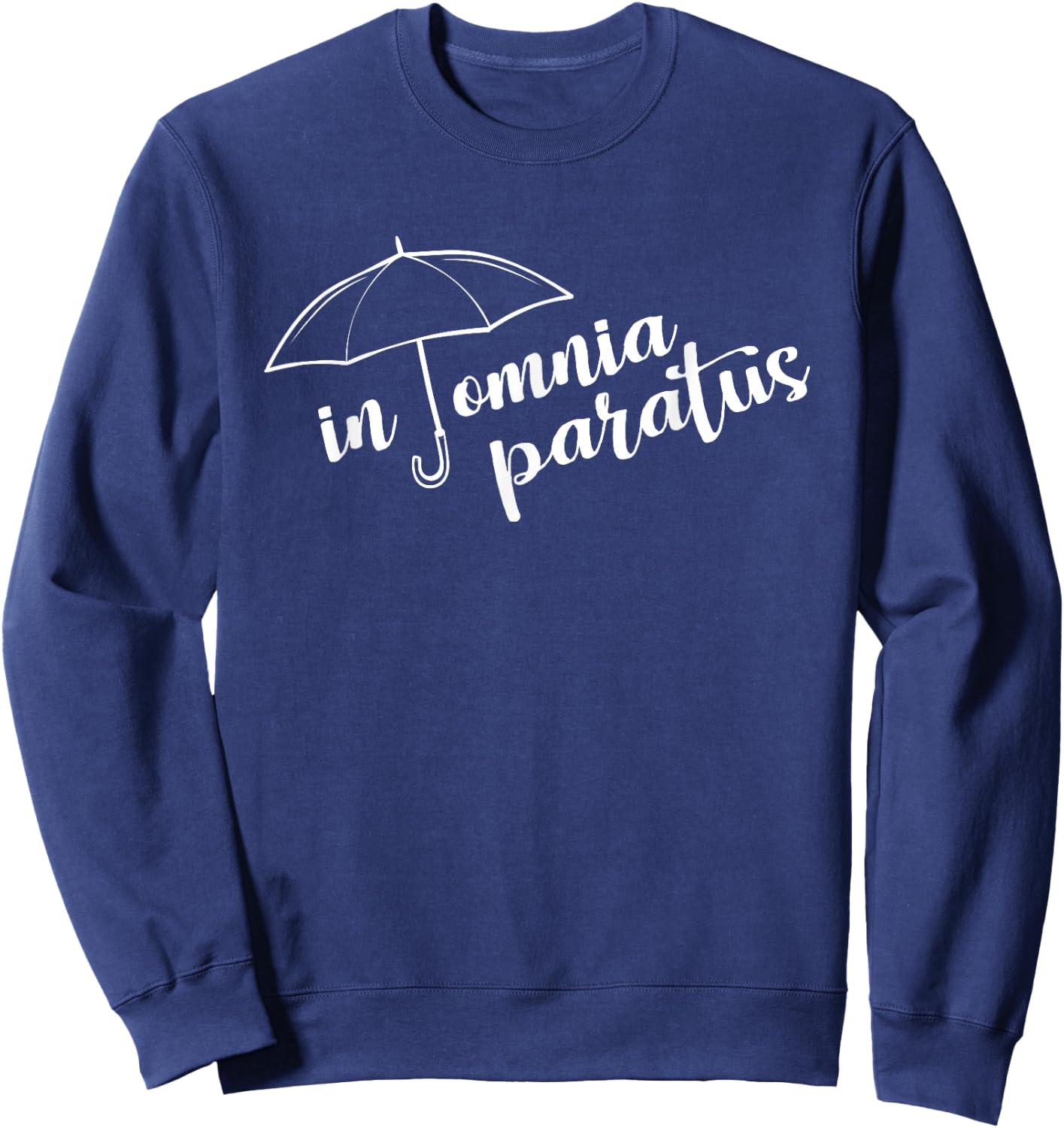 In Omnia Paratus Umbrella Sweatshirt - Sweatshirt | Navy
