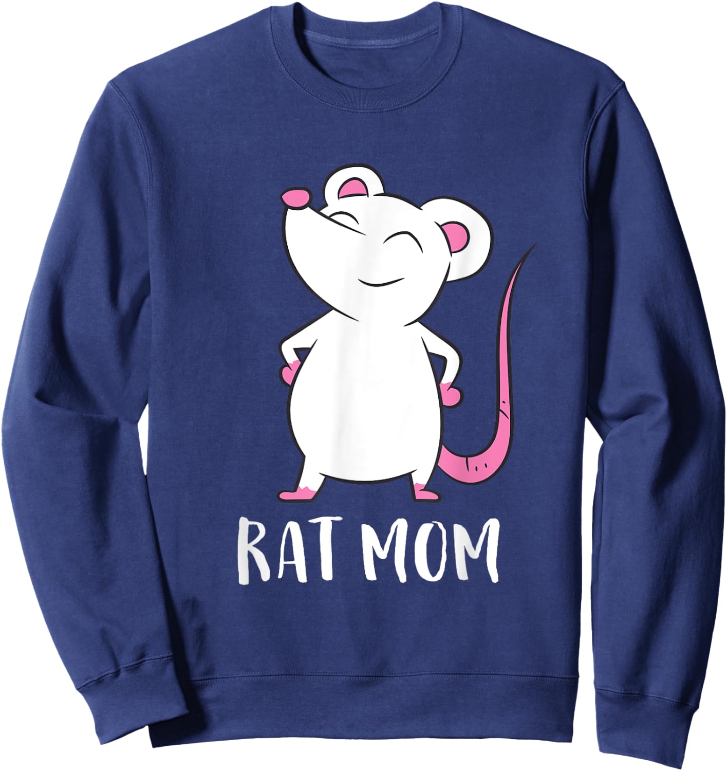 Rats Mom Cute Rat Mama Sweatshirt - Sweatshirt | Navy