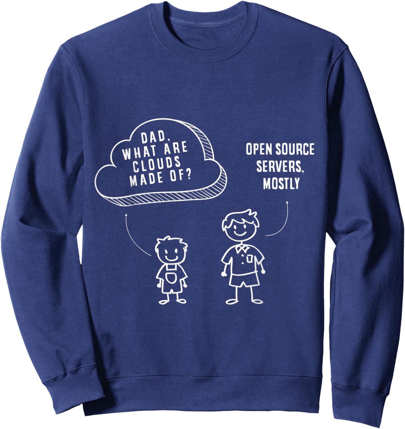 Cybersecurity Engineer Helpdesk Support Funny Datacenter Sweatshirt - Sweatshirt | Navy