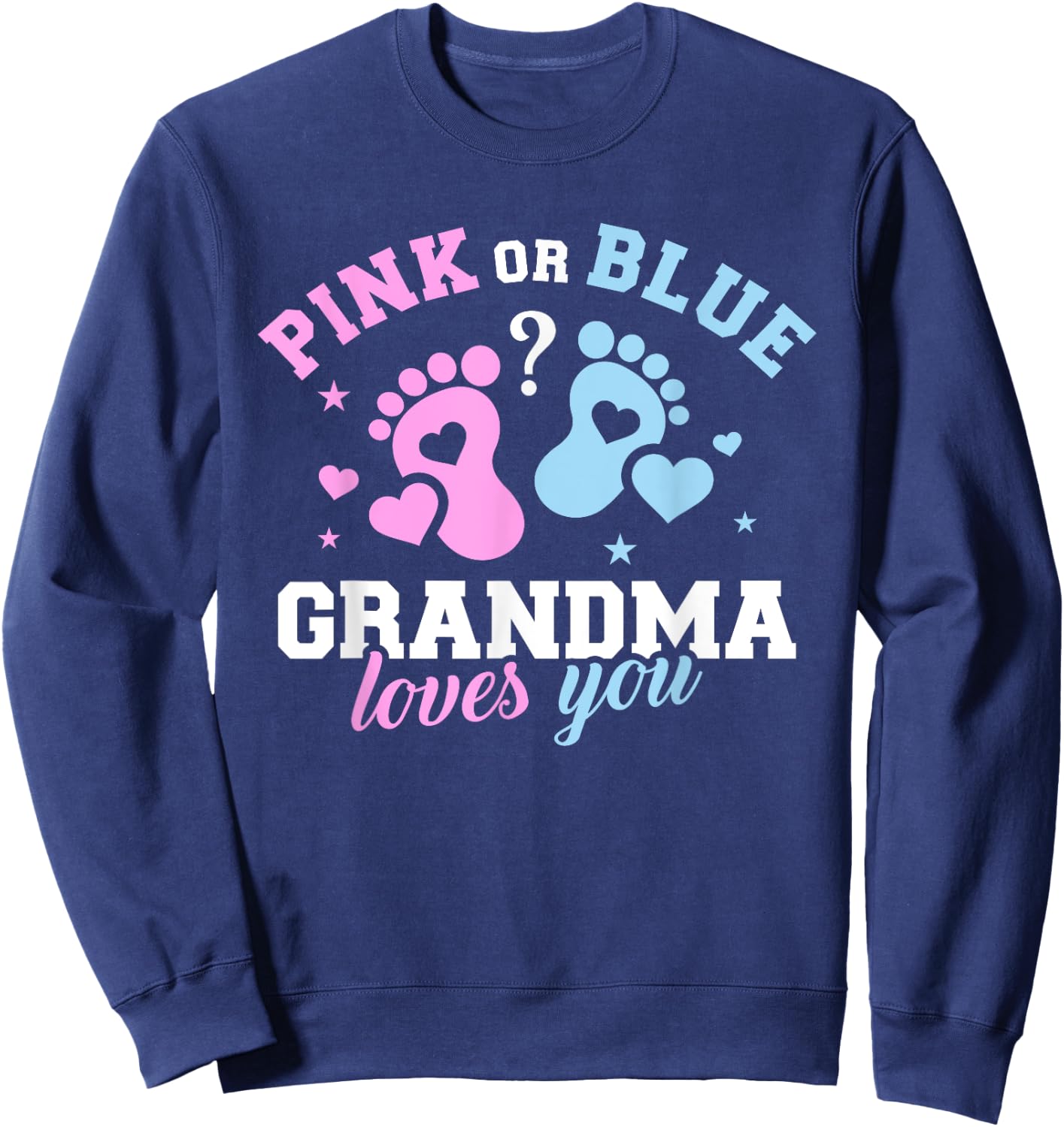 Gender reveal grandma Sweatshirt - Sweatshirt | Navy