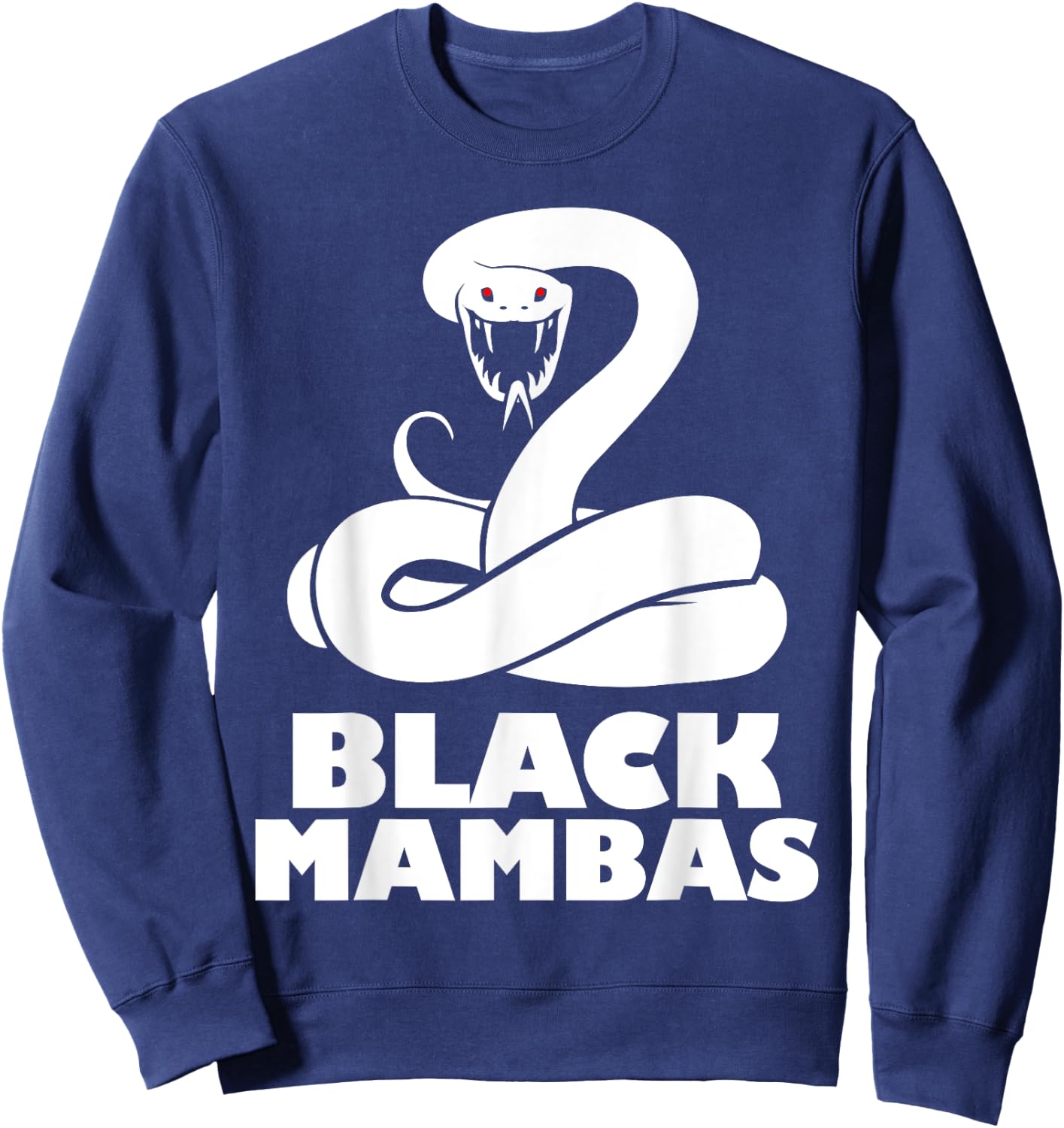 Black Mambas Are My Spirit Animal Scary Snake Sweatshirt - Sweatshirt | Navy