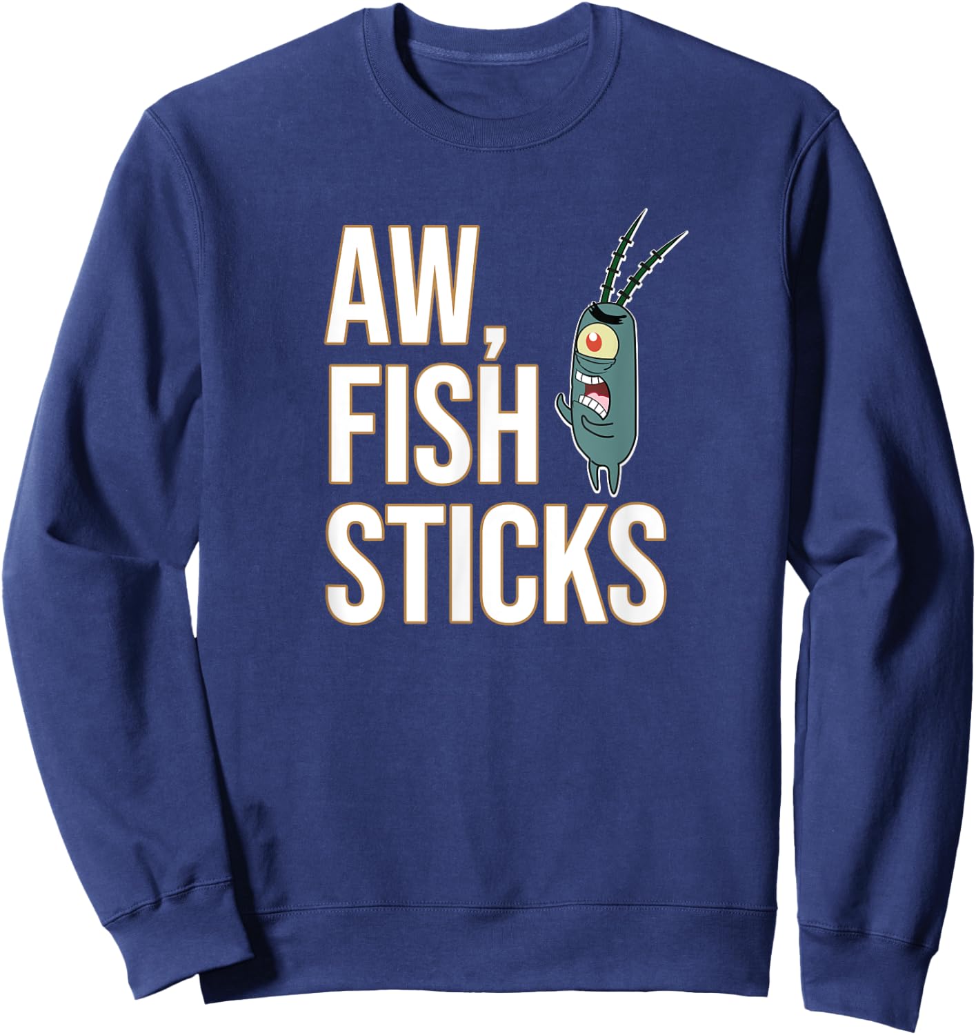 Mademark x SpongeBob SquarePants - Plankton - Aw, Fish Sticks Sweatshirt - Sweatshirt | Navy
