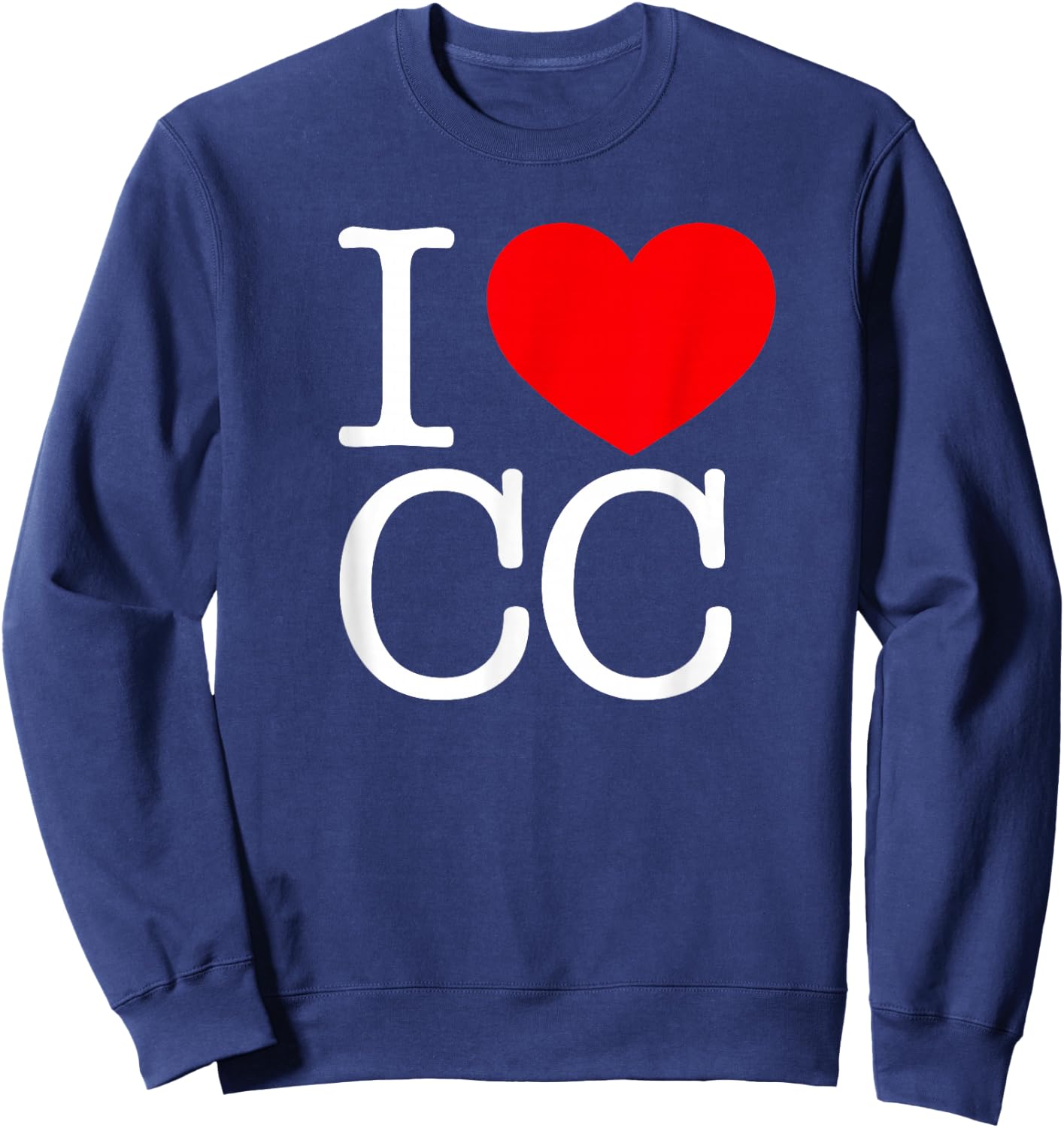 I Love (Heart) CC Sweatshirt - Sweatshirt | Navy