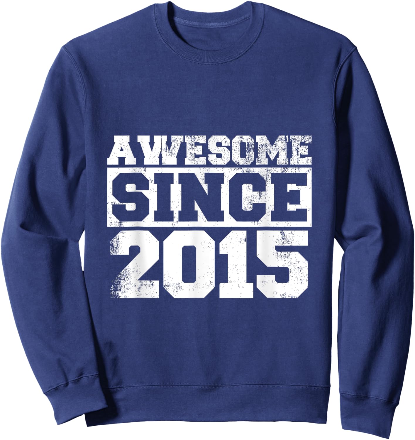 Kids Awesome since 2015 Vintage Style Born in 2015 Birthday Sweatshirt - Sweatshirt | Navy