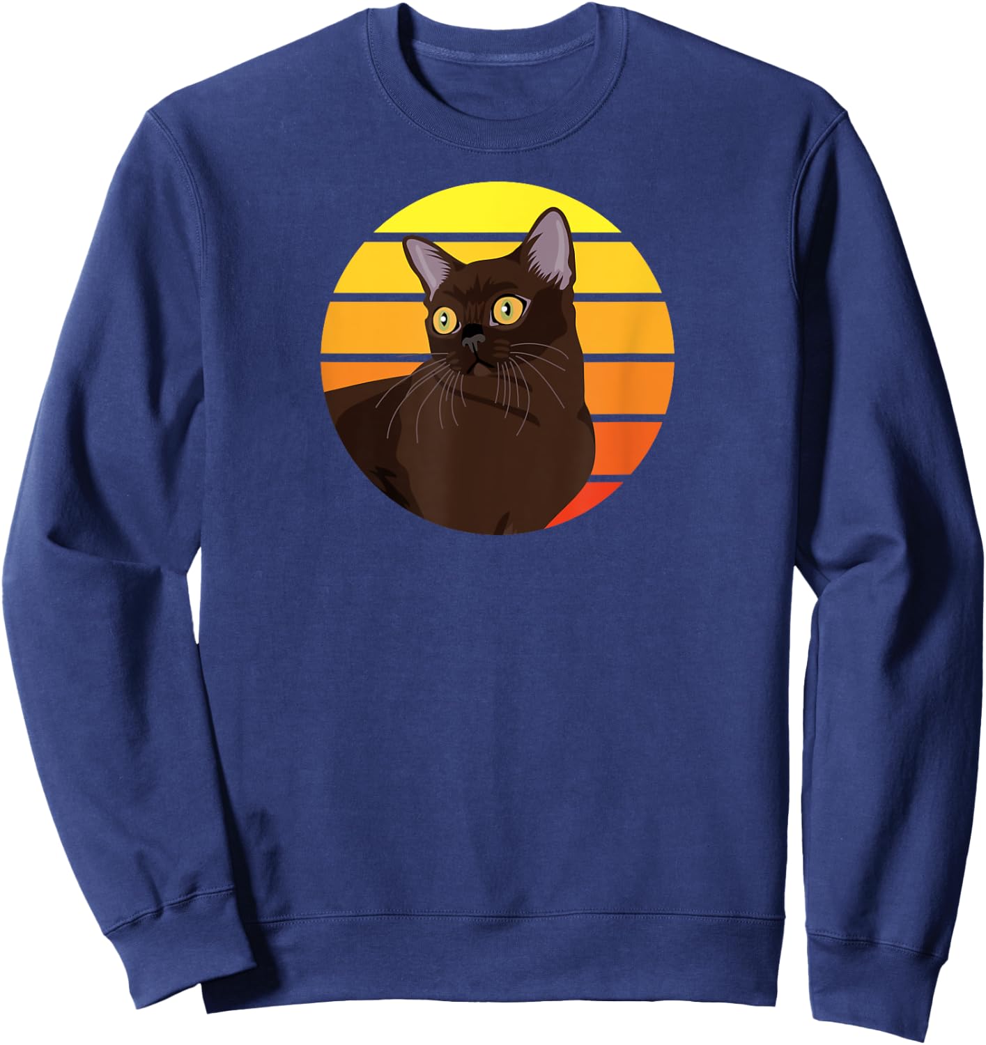 Burmese Cat Lover Gift Sweatshirt - Sweatshirt | Navy