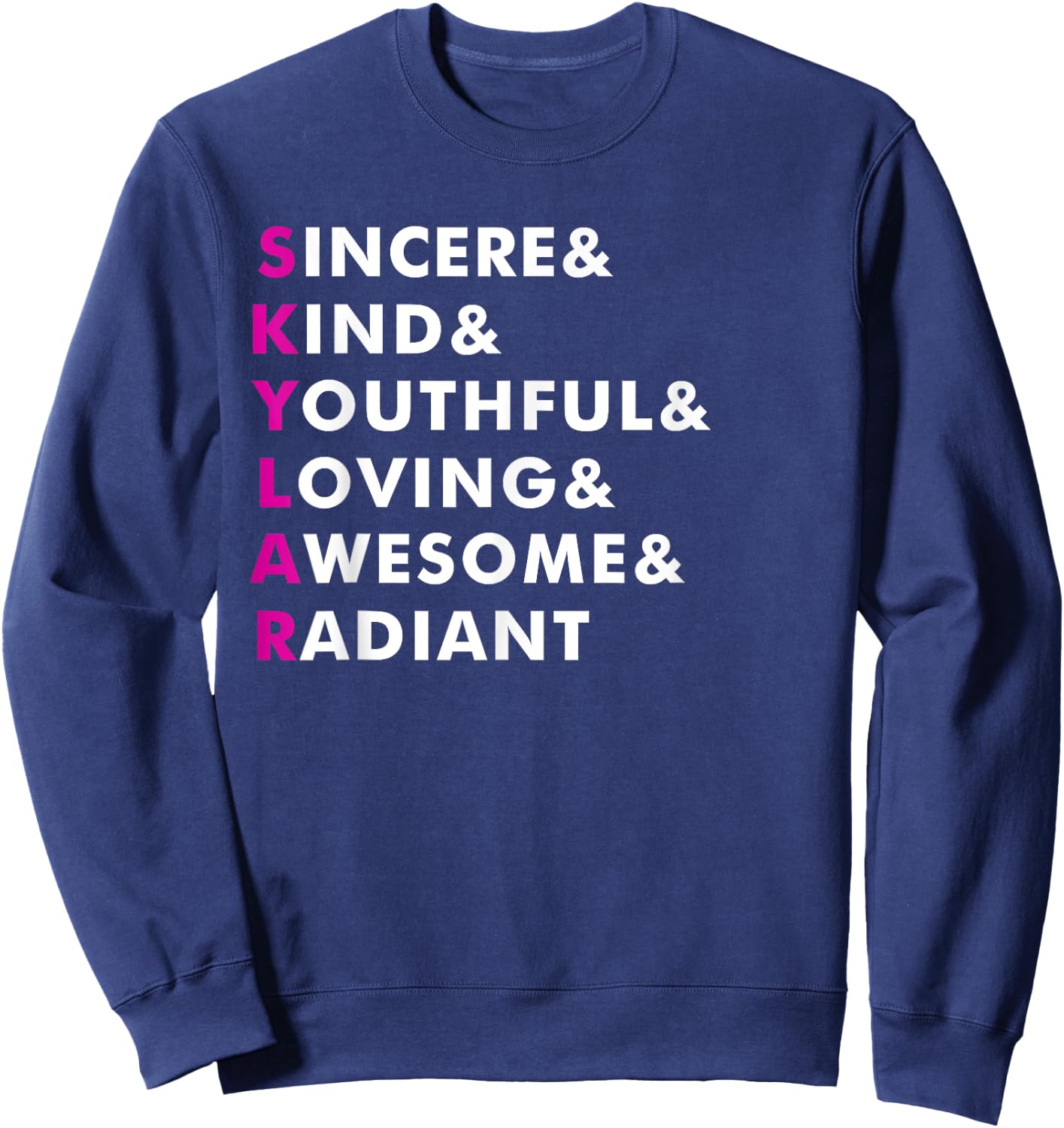 Skylar Name Shirt Personalized Gift Sweatshirt - Sweatshirt | Navy