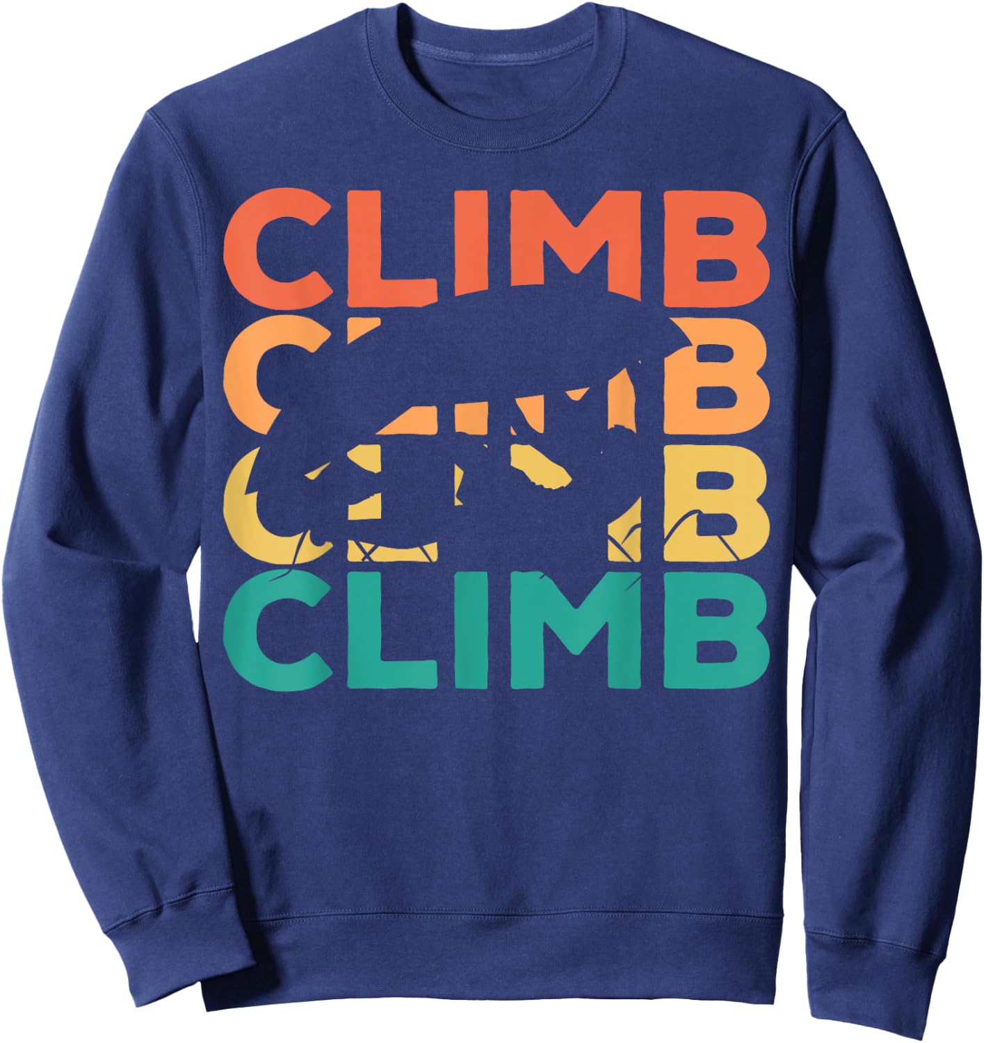 Retro Vintage Climbing Gift Climbers Sweatshirt - Sweatshirt | Navy