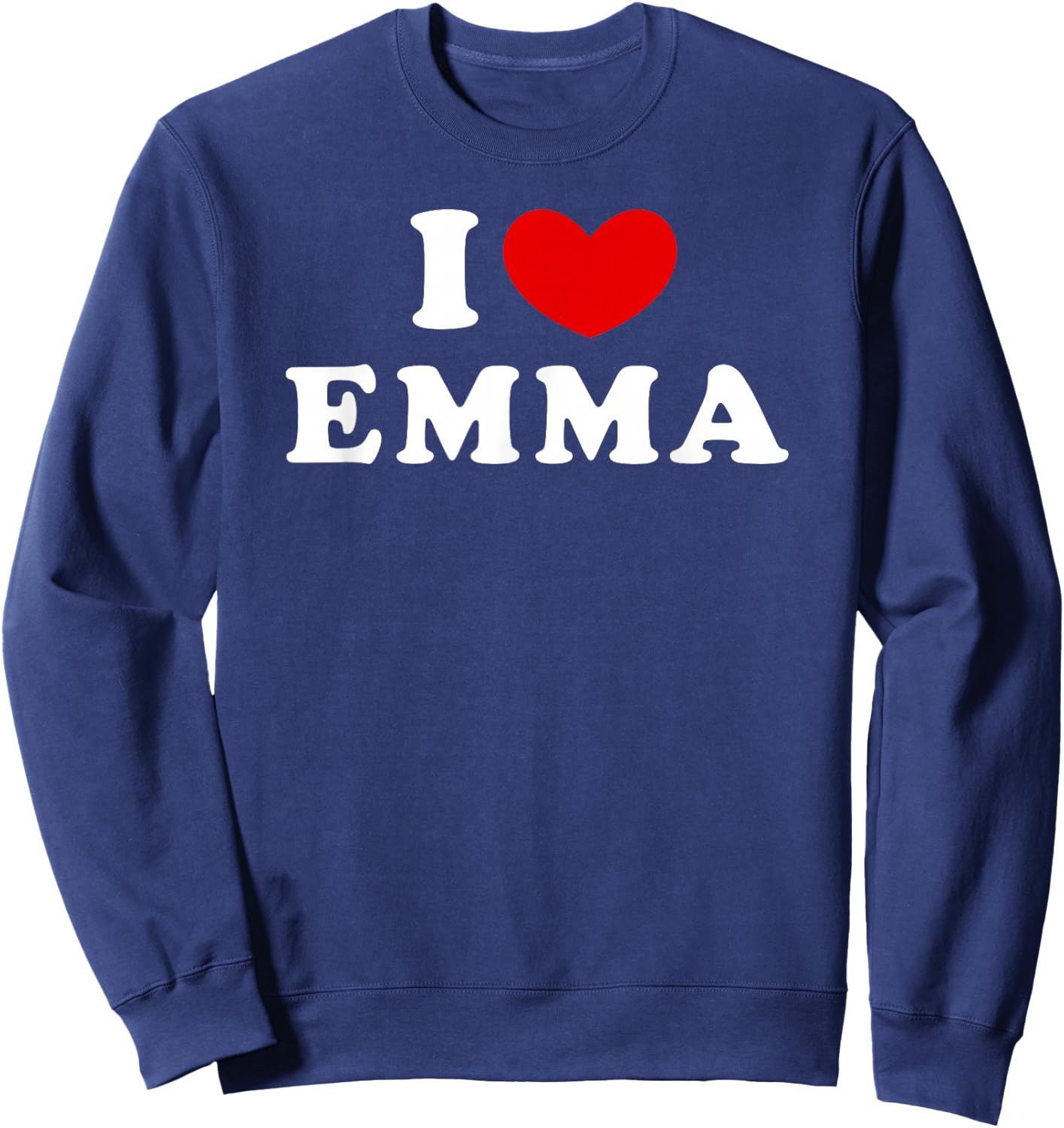 I Love Emma, I Love Emma Sweatshirt - Sweatshirt | Navy
