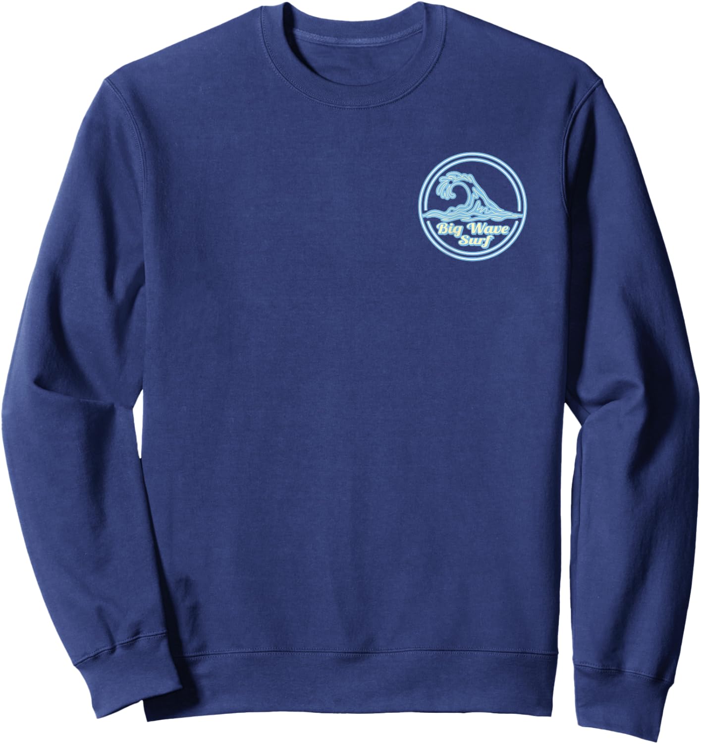 Nazaré Portugal Big Wave Surf Club, surfing graphic Sweatshirt - Sweatshirt | Navy